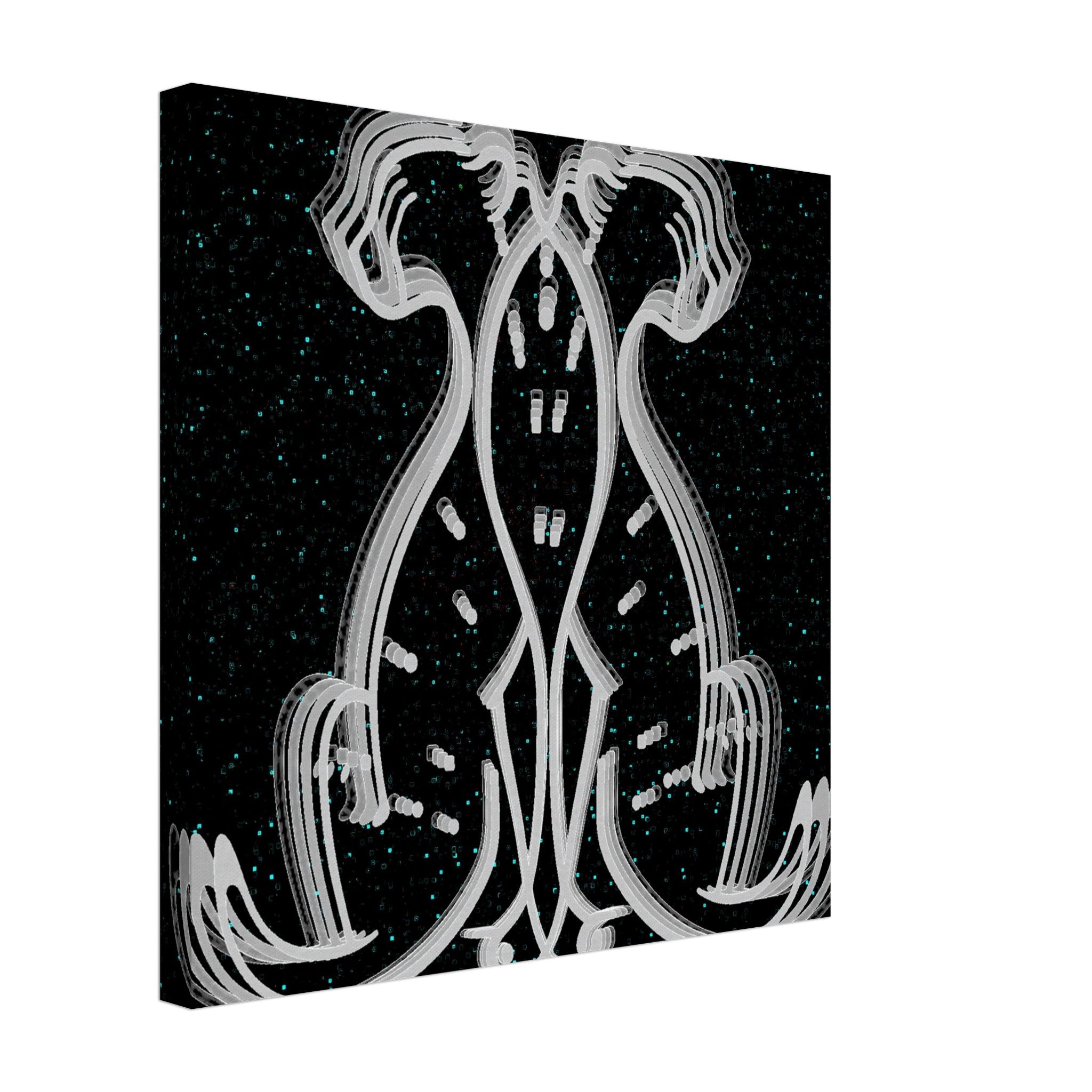 “Arte zodiacal Géminis en canvas para interior moderno”
