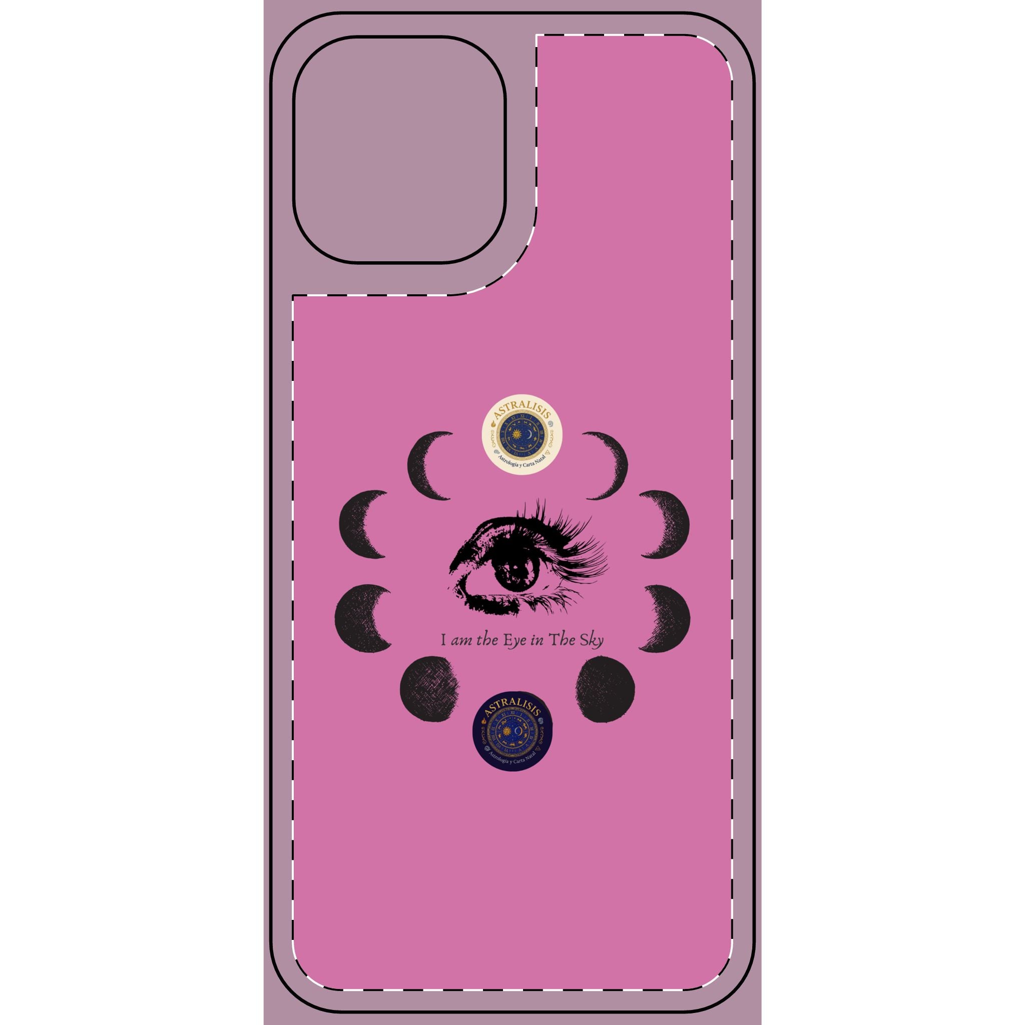 Carcasa Móvil Rosa ASTRALISIS DESIGN ("I am the Eye in the Sky")