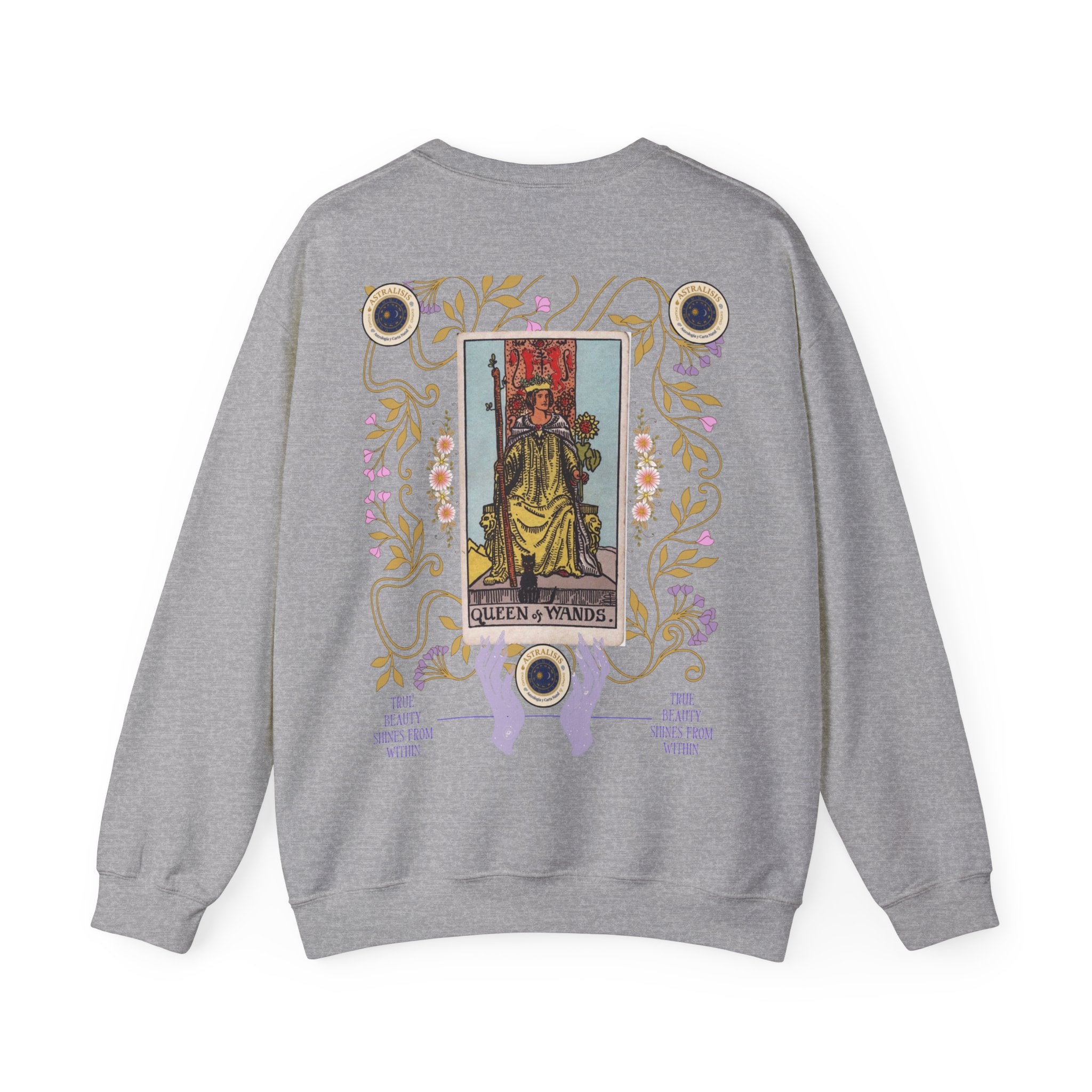 Sudadera Tarot Reina de Bastos – Sin Capucha | Astrálisis