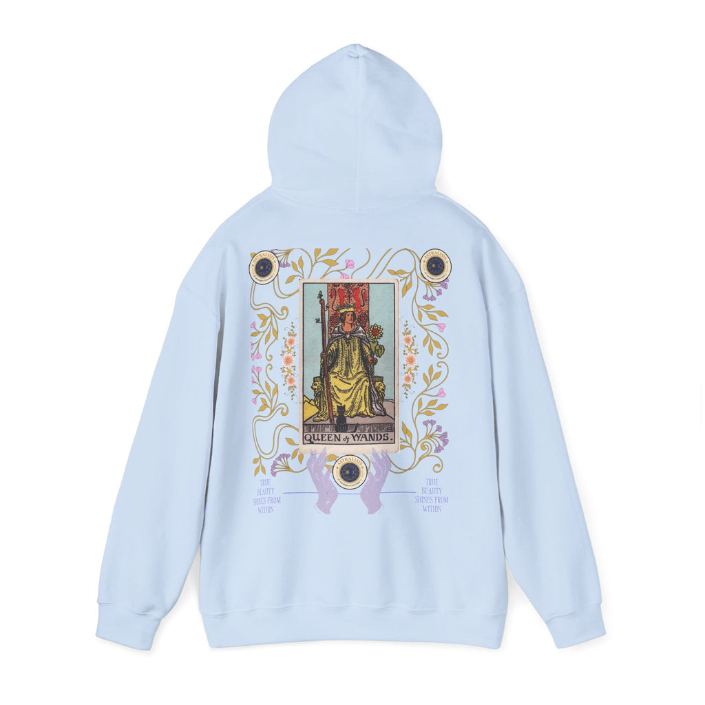 Sudadera con Capucha Reina de Bastos – Estilo Vintage | Astrálisis