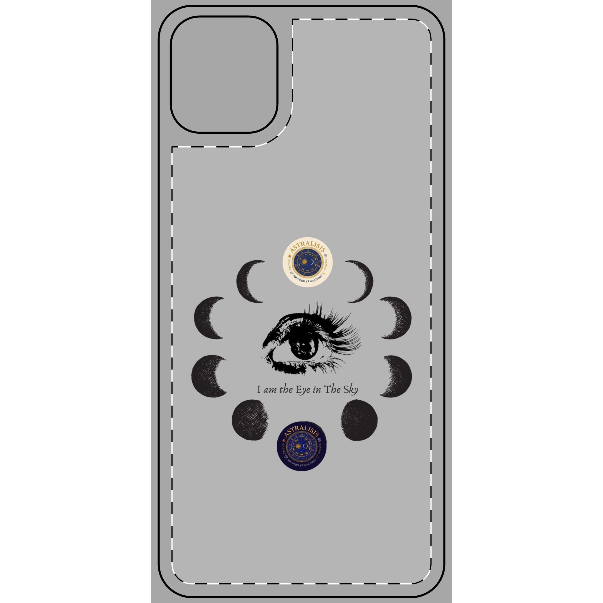 Carcasa Móvil ASTRALISIS DESIGN("I am the Eye in the Sky") Gris