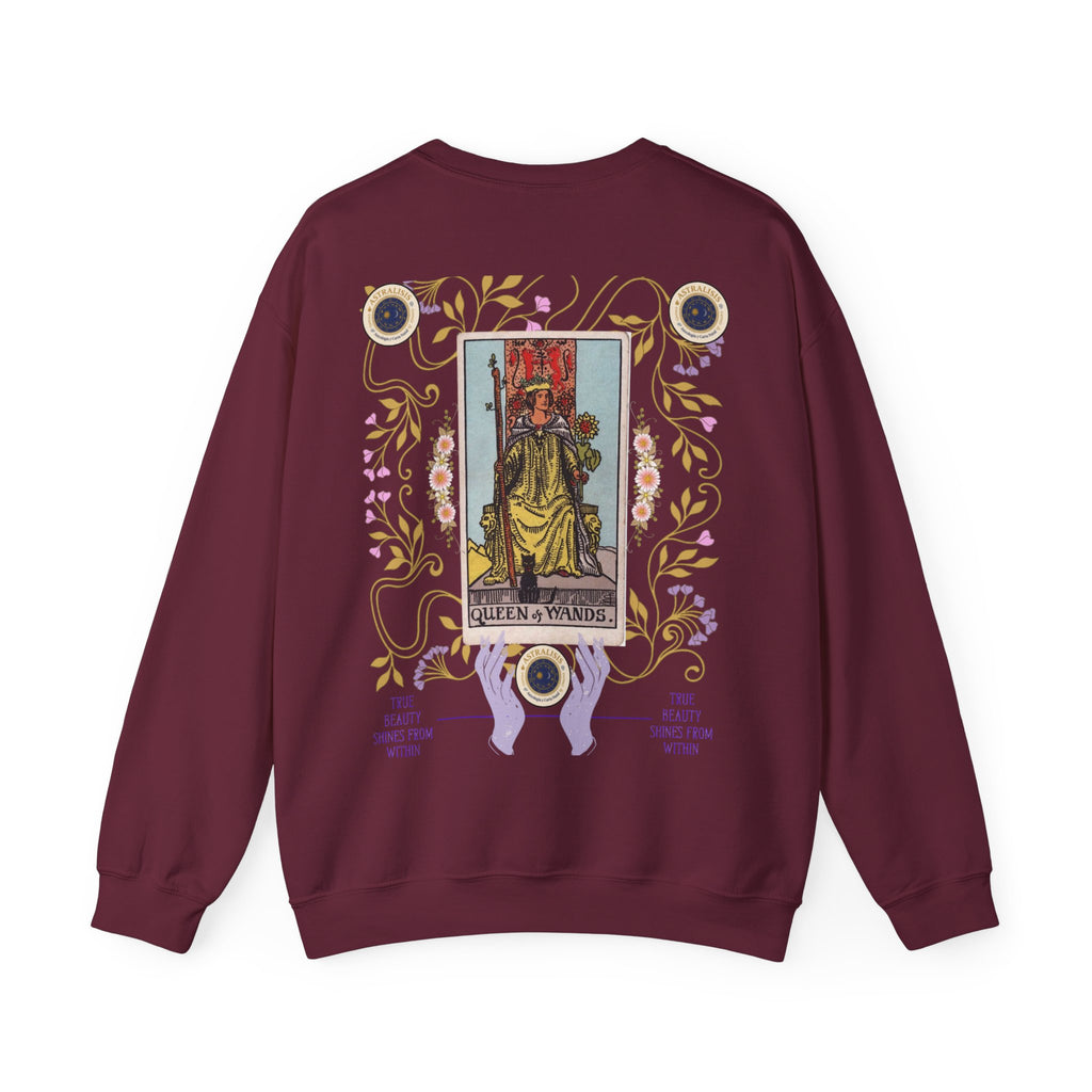 Sudadera Tarot Reina de Bastos – Sin Capucha | Astrálisis