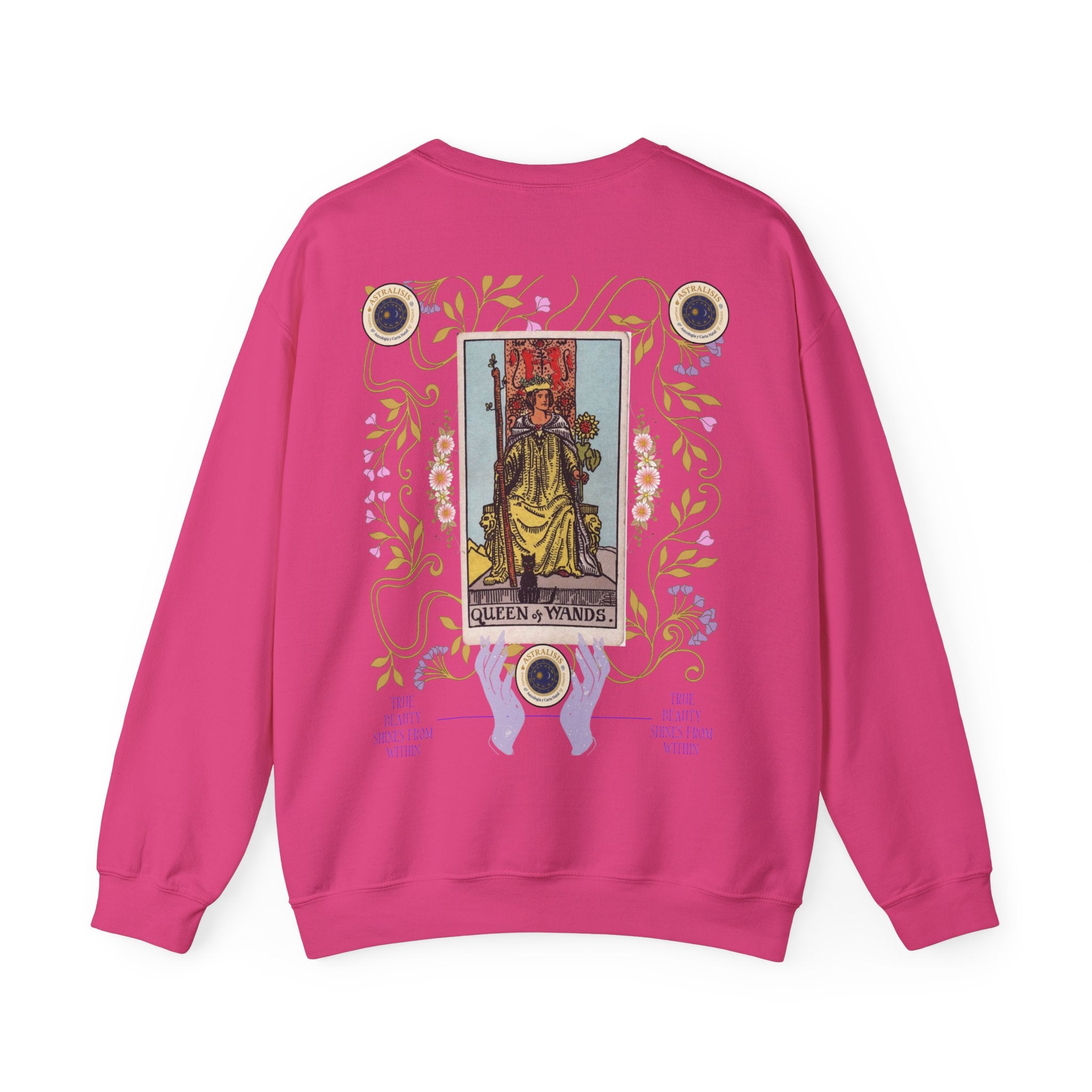 Sudadera Tarot Reina de Bastos – Sin Capucha | Astrálisis