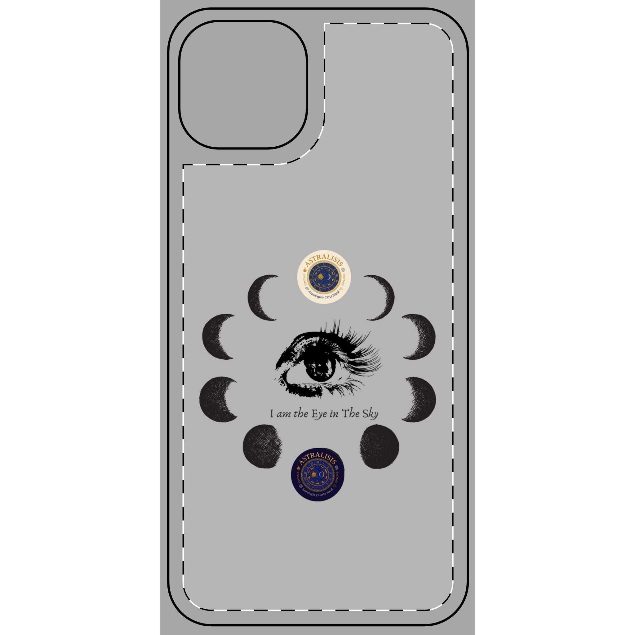 Carcasa Móvil ASTRALISIS DESIGN("I am the Eye in the Sky") Gris