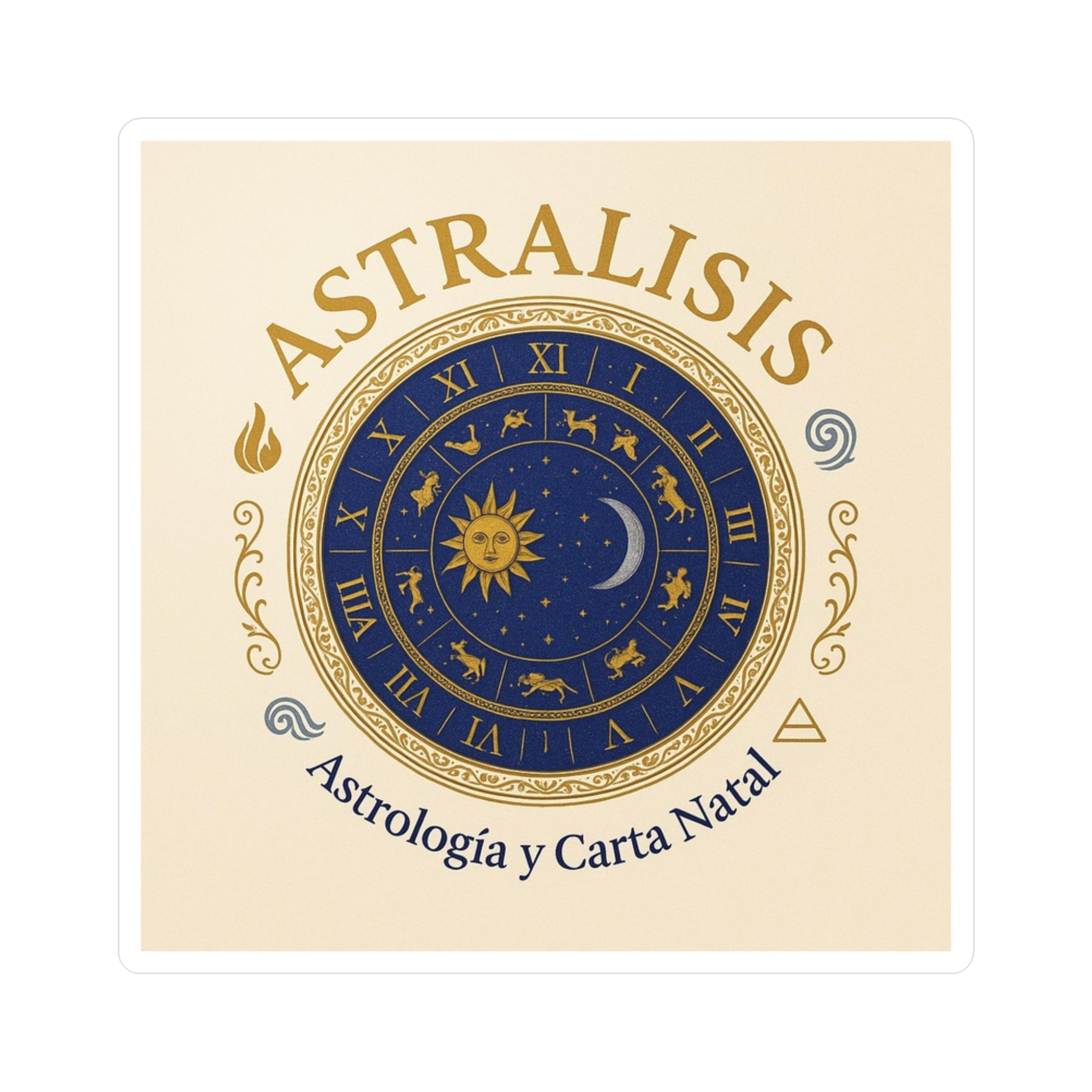 Sticker — Astralisis Beige (Astrología y Carta Natal)