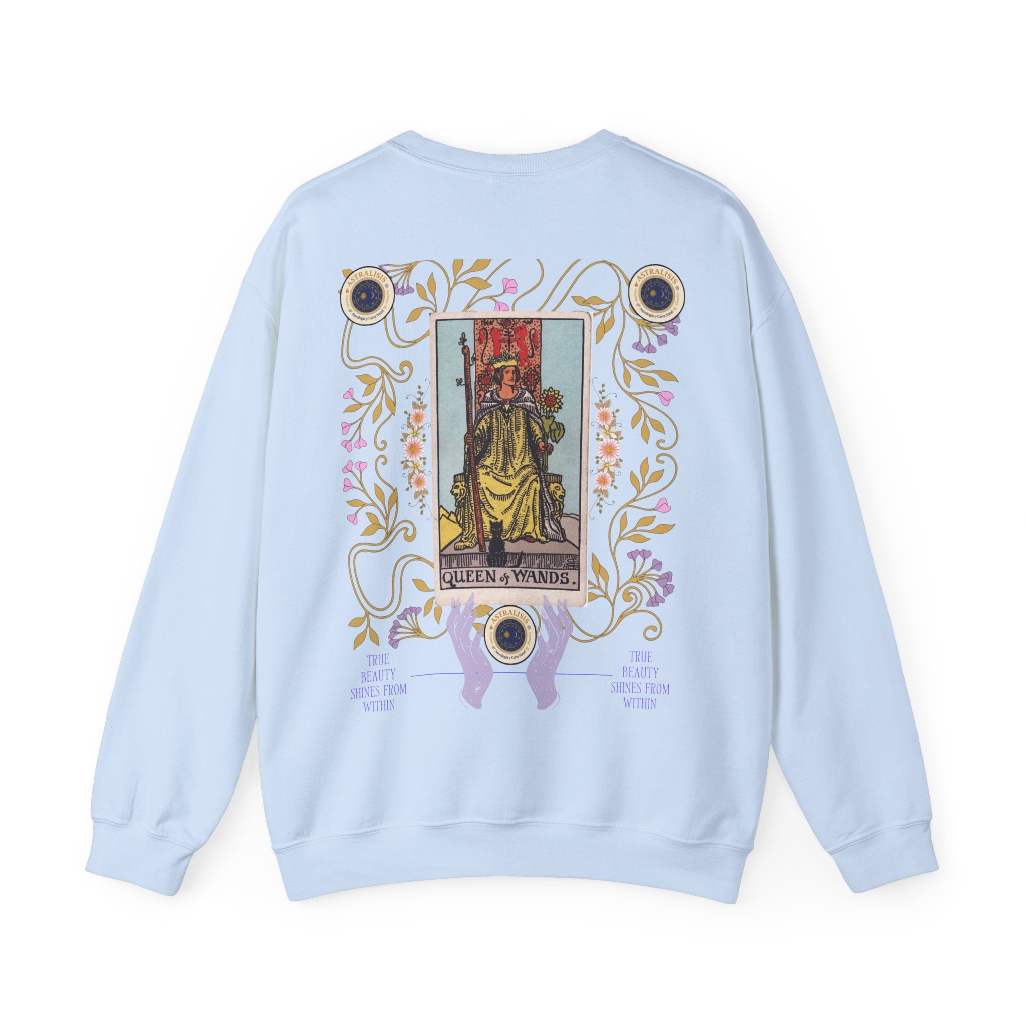 Sudadera Tarot Reina de Bastos – Sin Capucha | Astrálisis