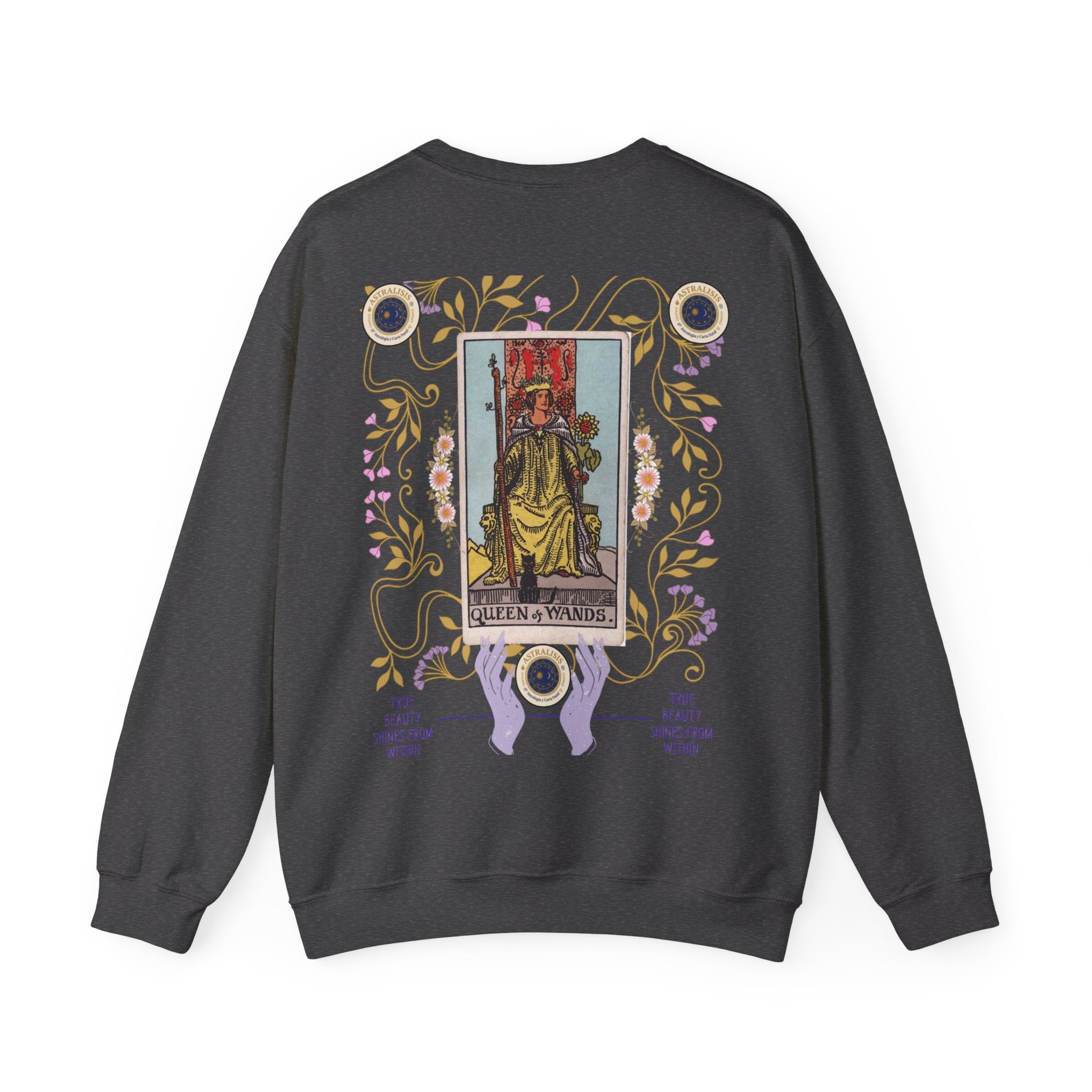 Sudadera Tarot Reina de Bastos – Sin Capucha | Astrálisis