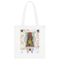 Tarot Queen of Wands Tote Bag — Mystical Witchy Tarot Canvas Tote