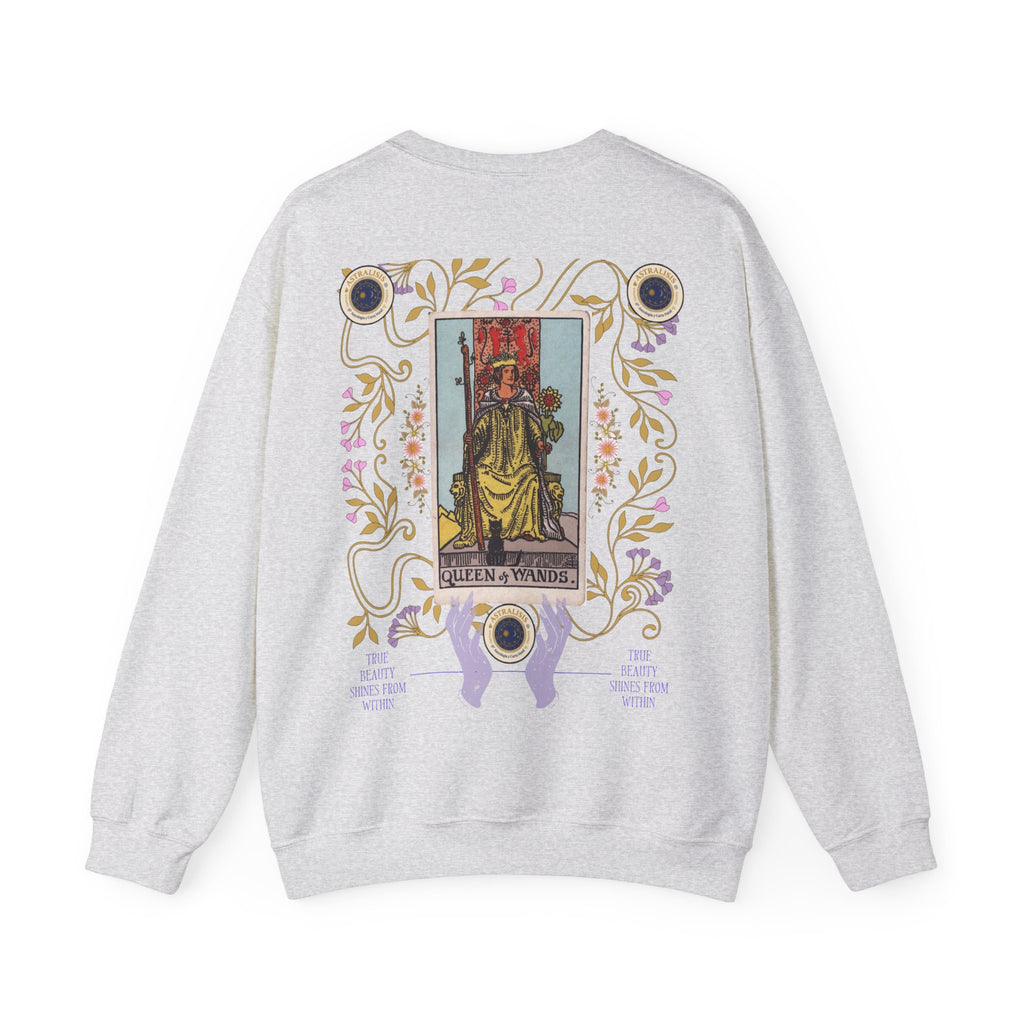 Sudadera Tarot Reina de Bastos – Sin Capucha | Astrálisis