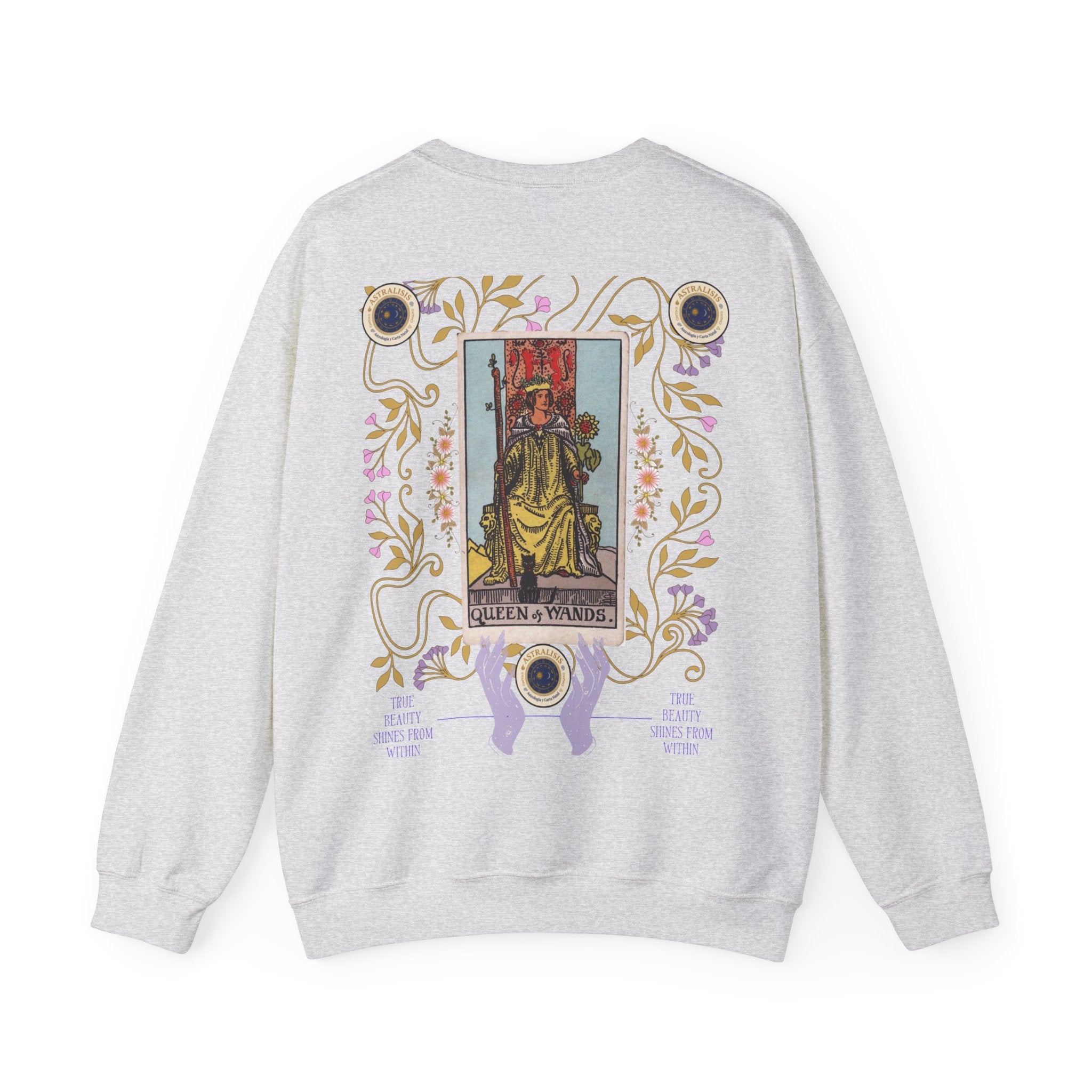 Sudadera Tarot Reina de Bastos – Sin Capucha | Astrálisis