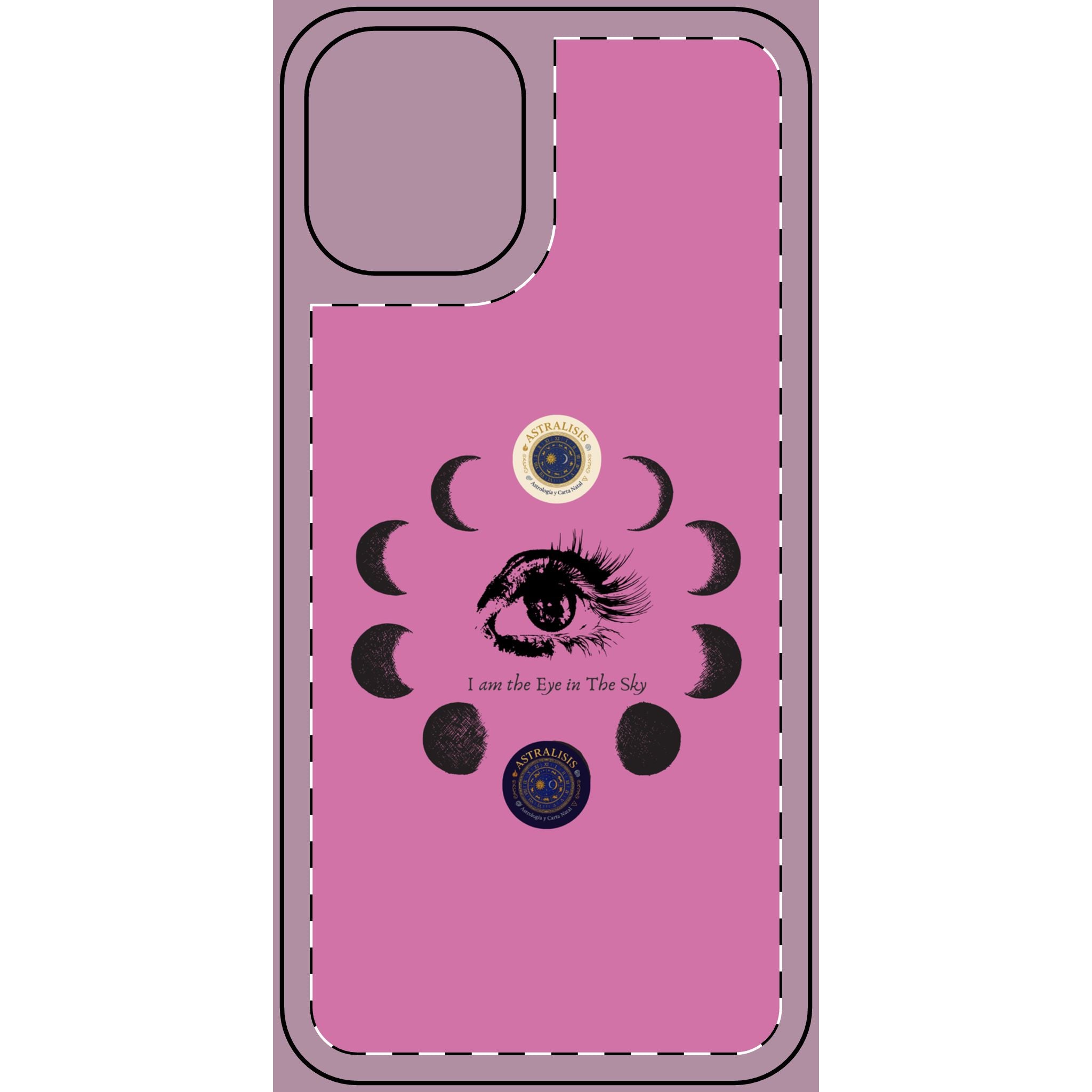 Carcasa Móvil Rosa ASTRALISIS DESIGN ("I am the Eye in the Sky")