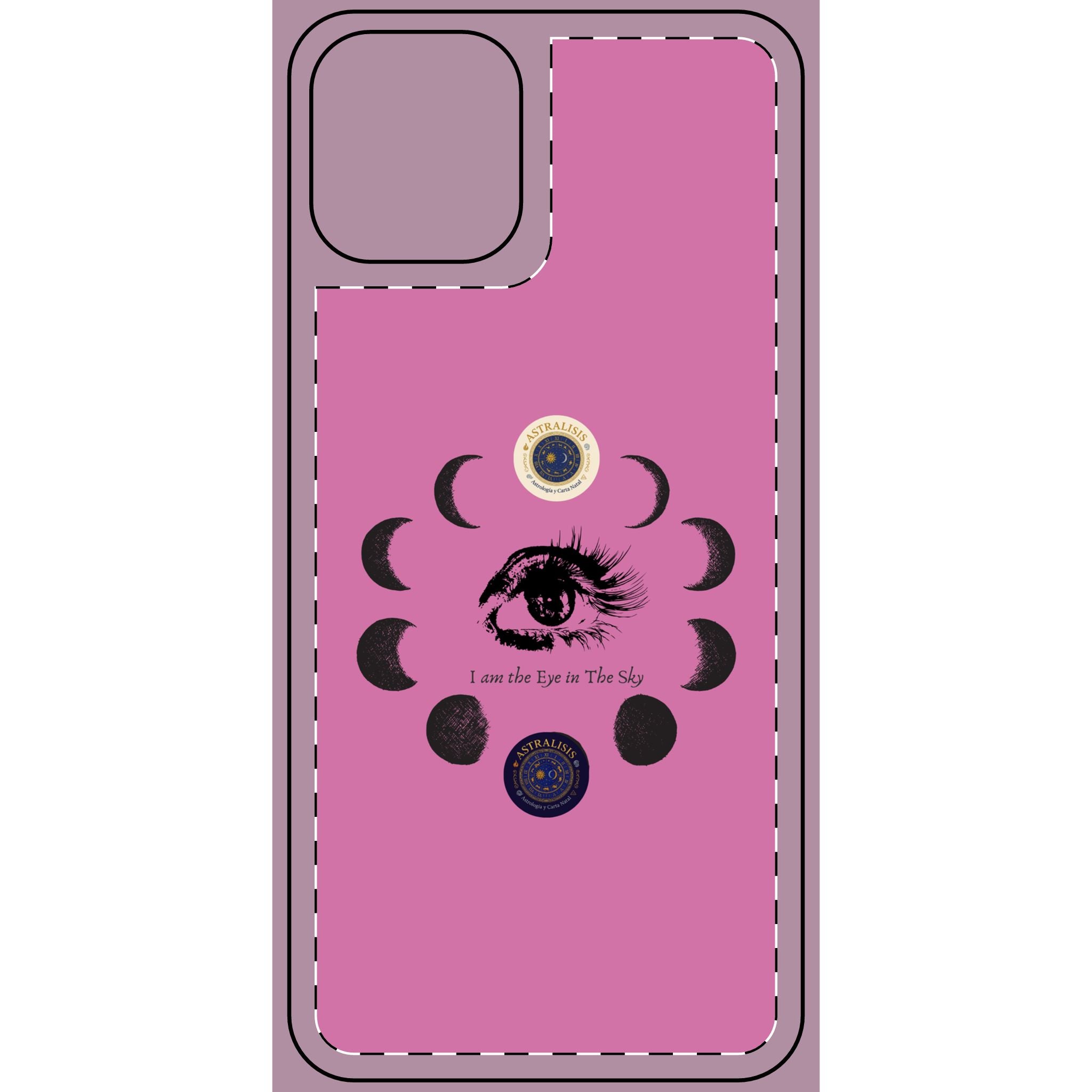 Carcasa Móvil Rosa ASTRALISIS DESIGN ("I am the Eye in the Sky")