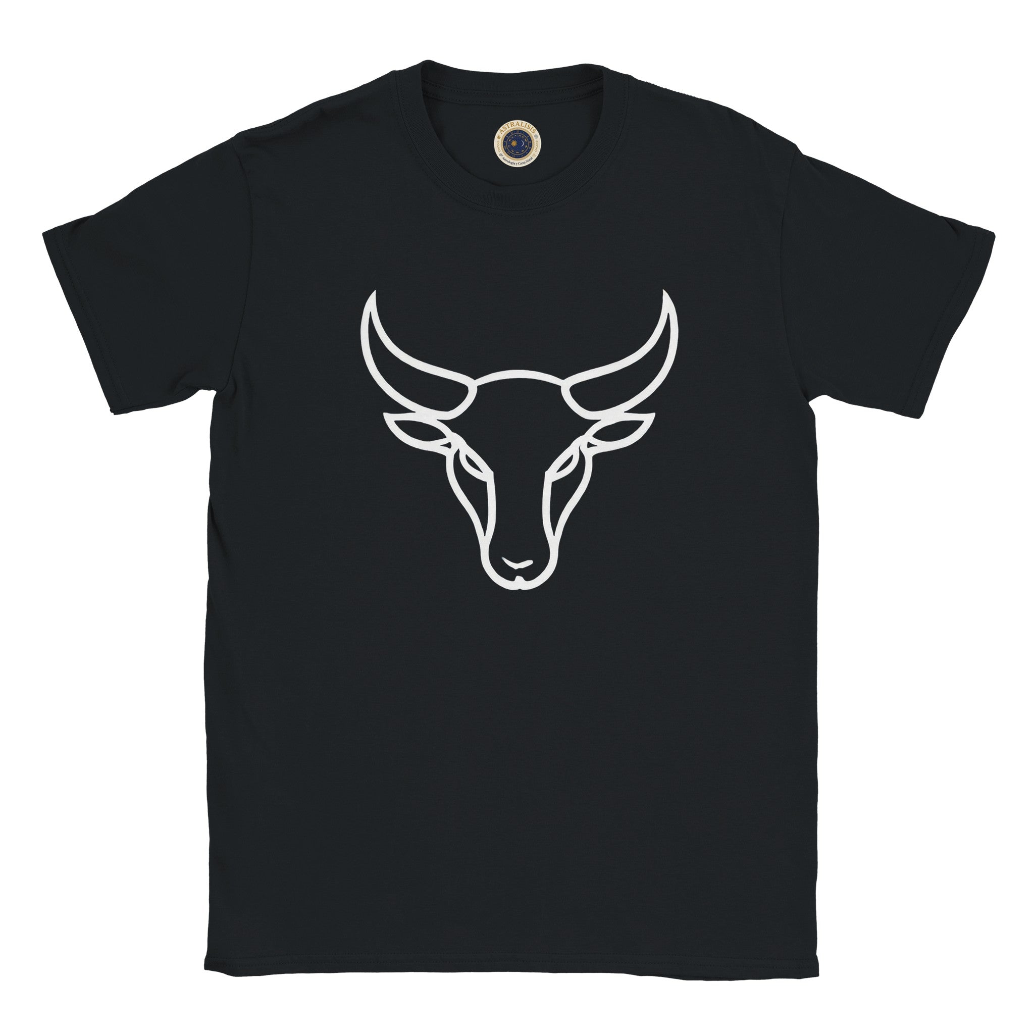 camiseta negra tauro streetwear moderno. Con el logo que necesitas