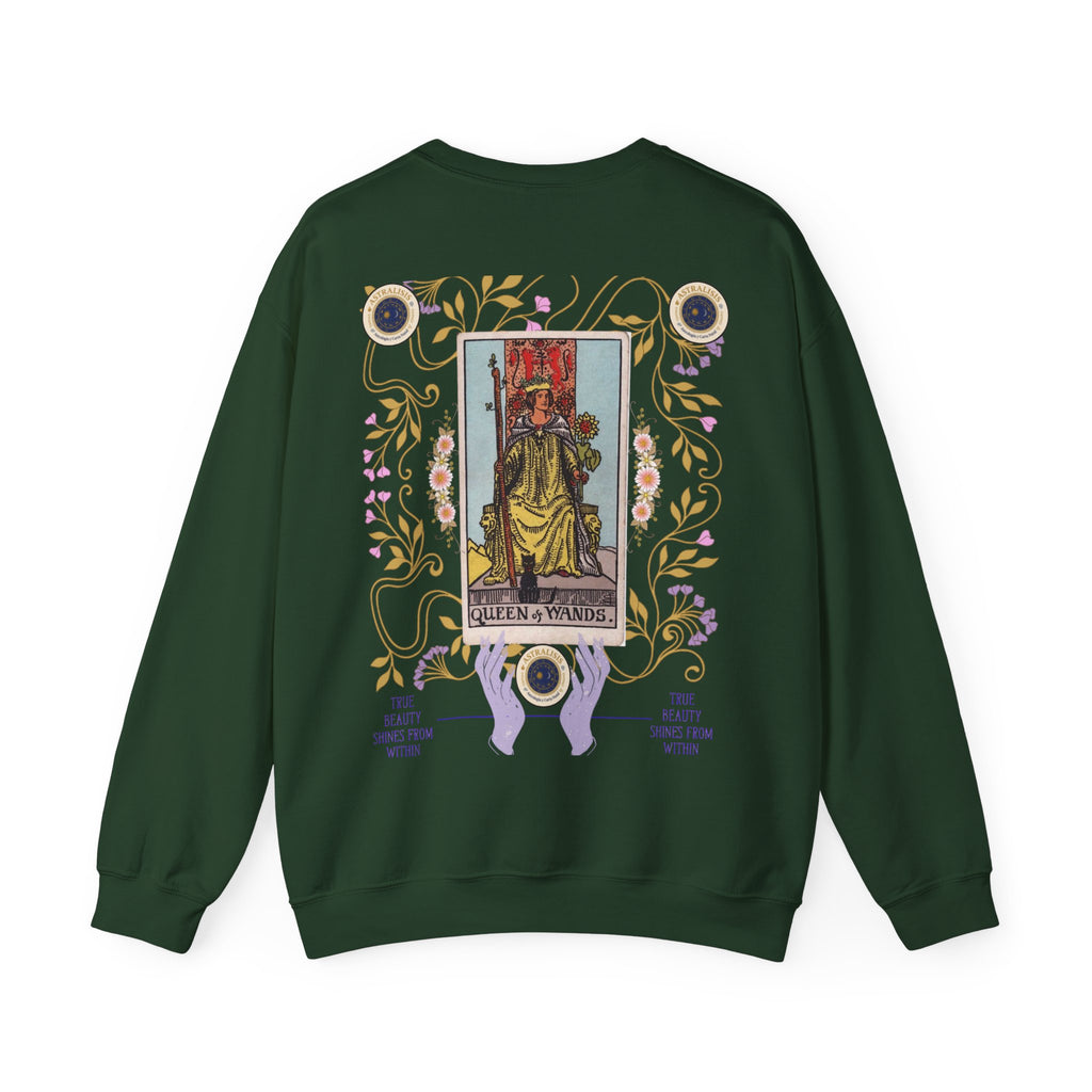 Sudadera Tarot Reina de Bastos – Sin Capucha | Astrálisis