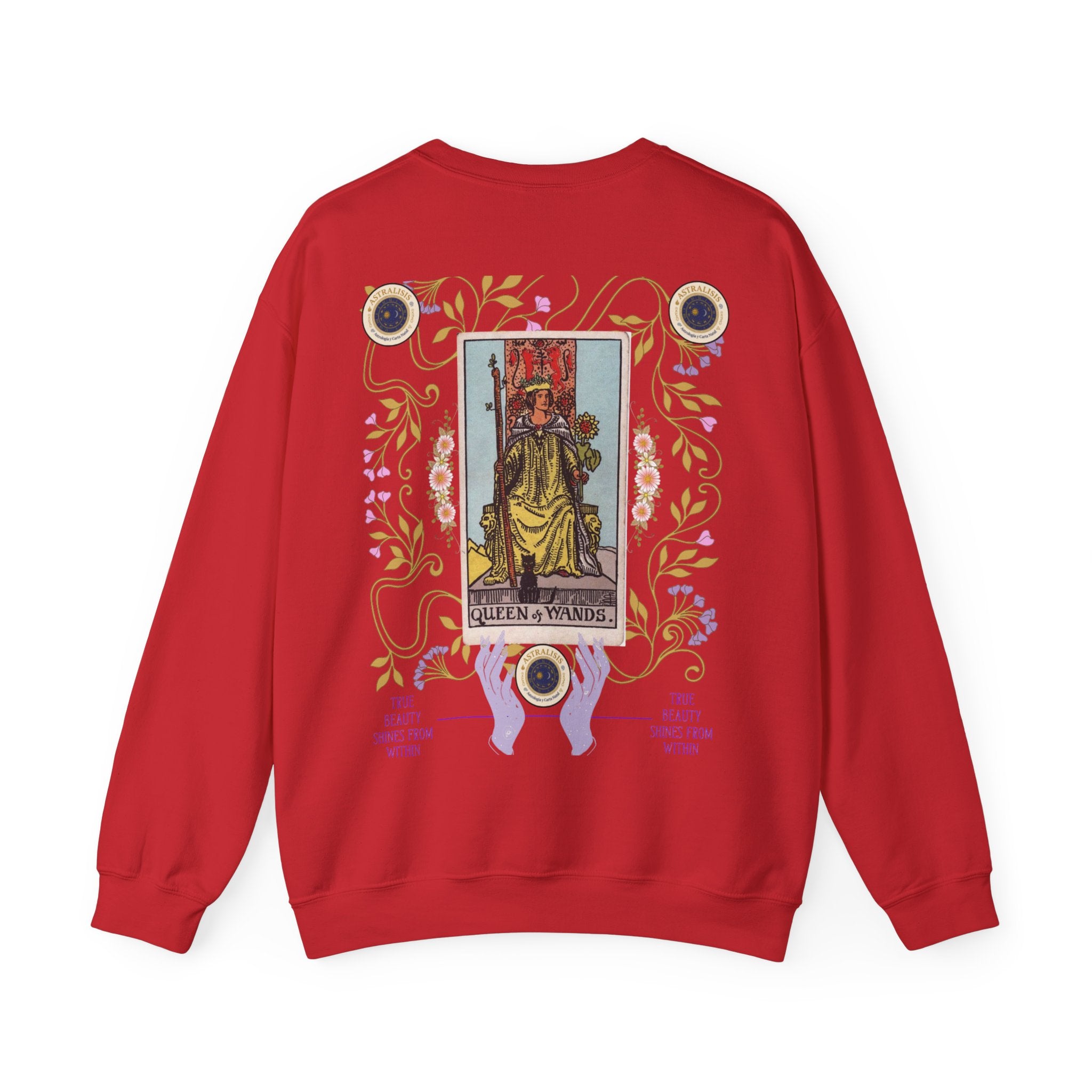 Sudadera Tarot Reina de Bastos – Sin Capucha | Astrálisis