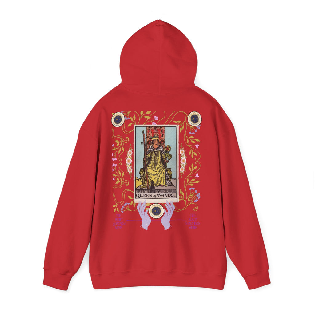 Sudadera con Capucha Reina de Bastos – Estilo Vintage | Astrálisis