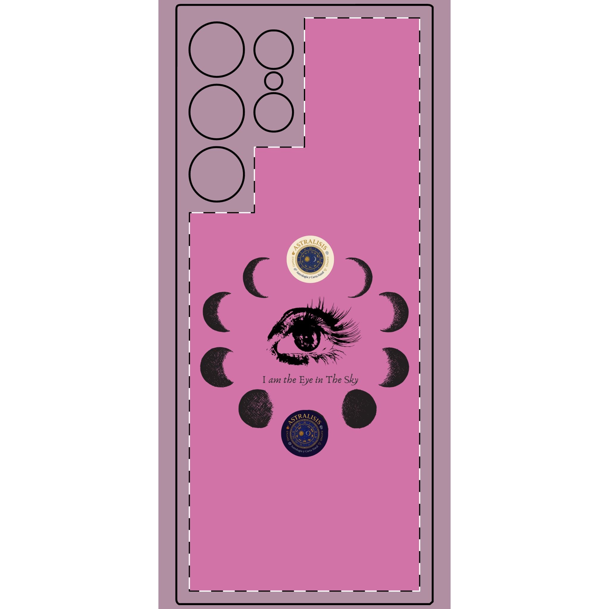 Carcasa Móvil Rosa ASTRALISIS DESIGN ("I am the Eye in the Sky")