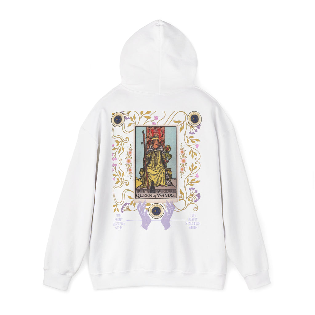 Sudadera con Capucha Reina de Bastos – Estilo Vintage | Astrálisis