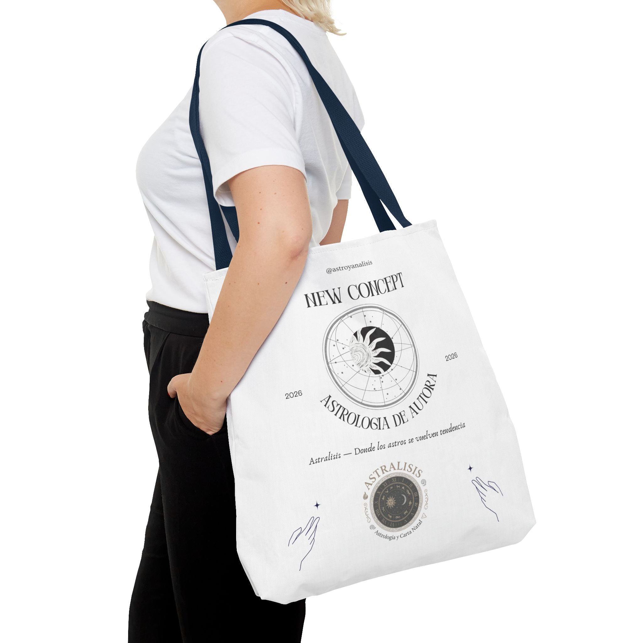.Astrología de Autora Tote Bag — New Concept Astrology Canvas Tote