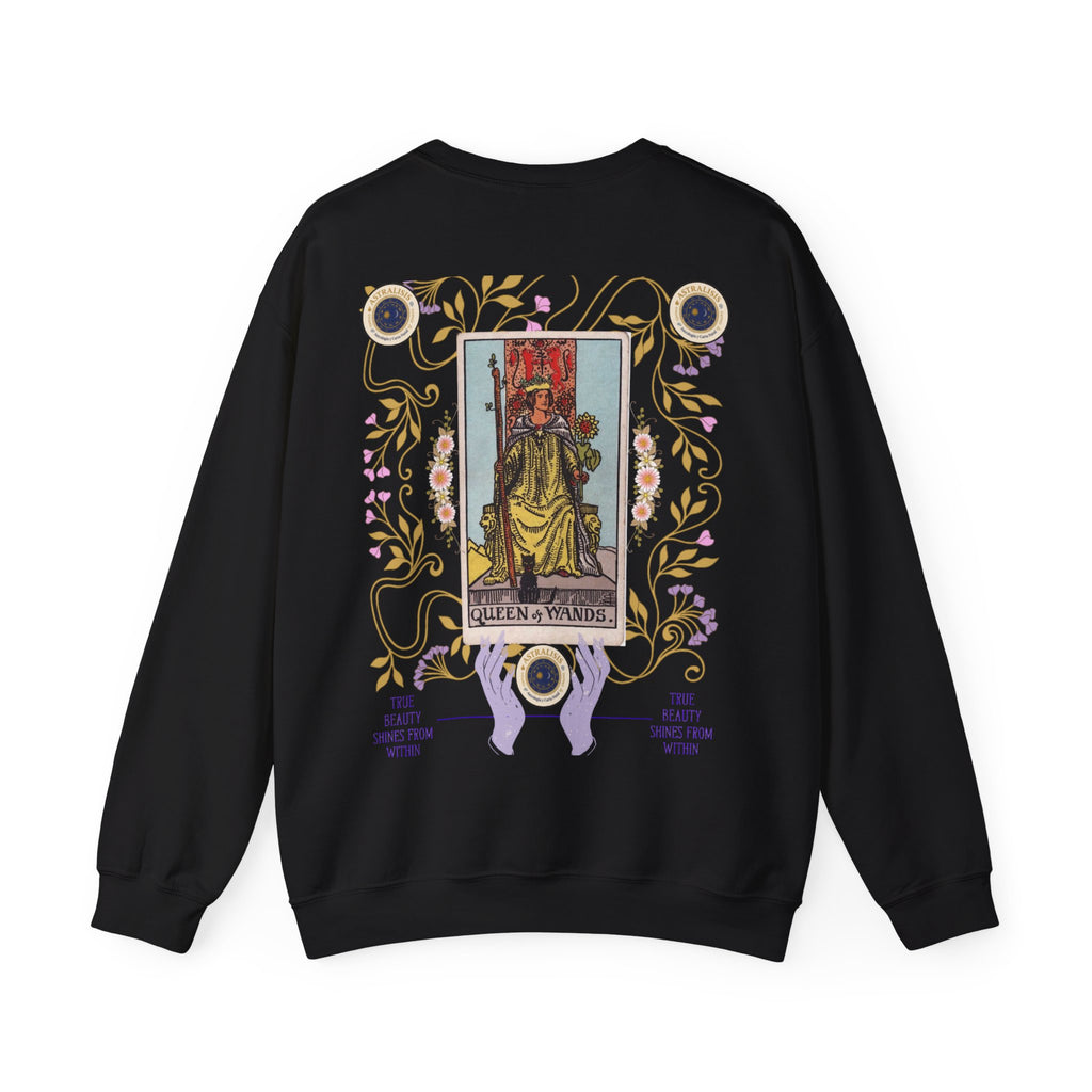 Sudadera Tarot Reina de Bastos – Sin Capucha | Astrálisis
