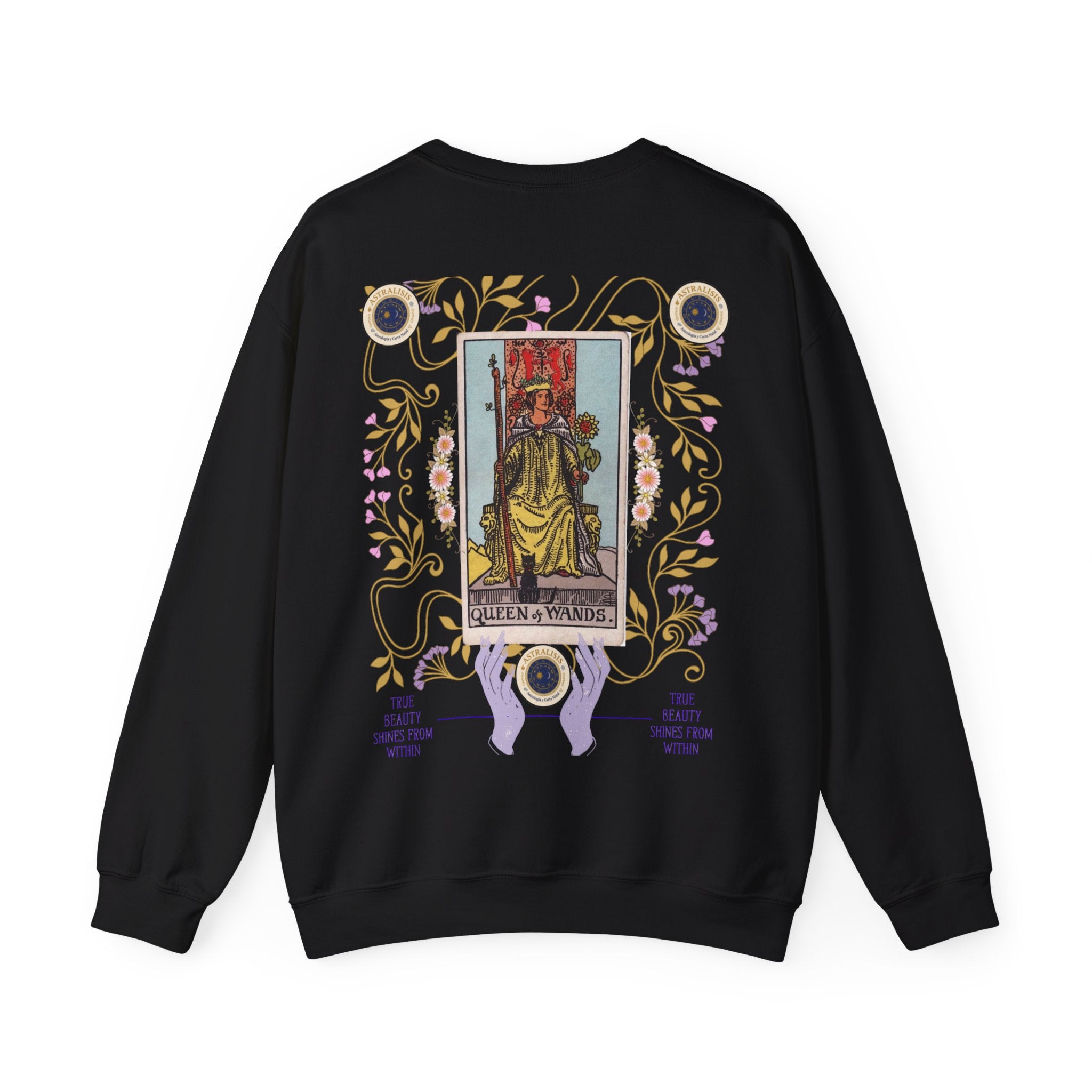 Sudadera Tarot Reina de Bastos – Sin Capucha | Astrálisis