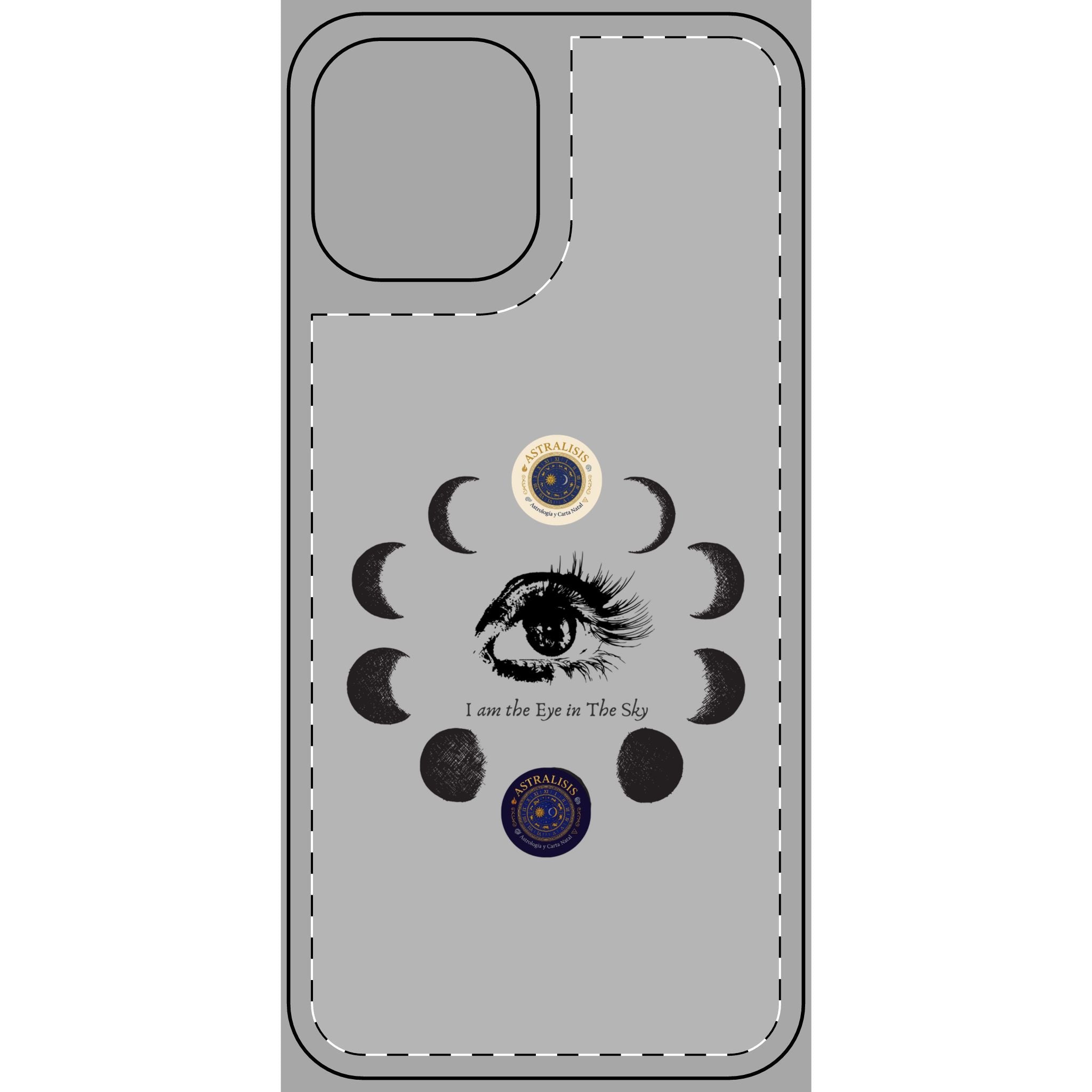 Carcasa Móvil ASTRALISIS DESIGN("I am the Eye in the Sky") Gris