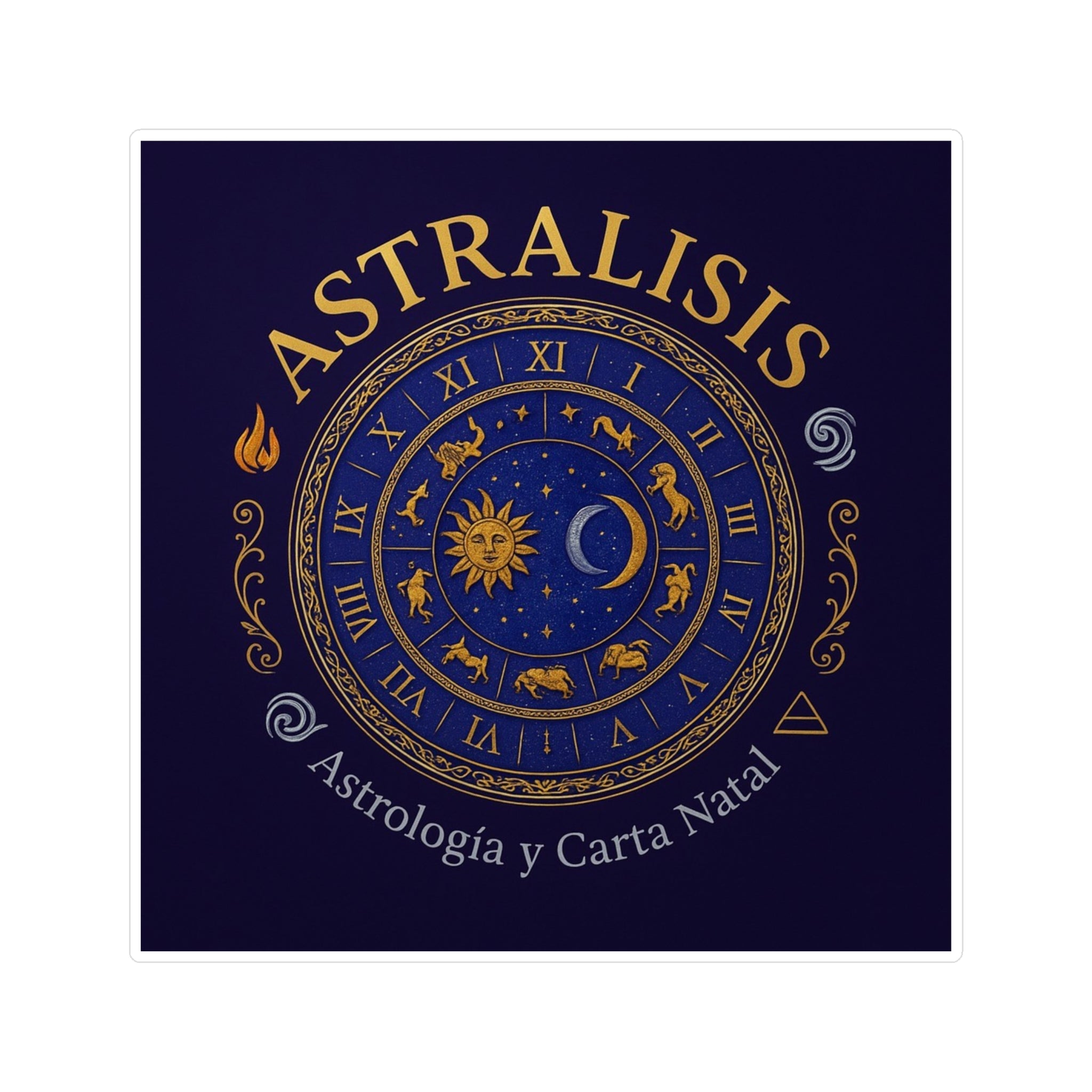 Sticker — Astralisis Azul (Astrología y Carta Natal)