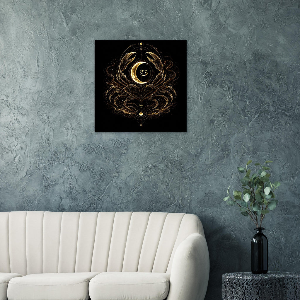 poster zodiacal cancer decoracion interior estilo minimalista