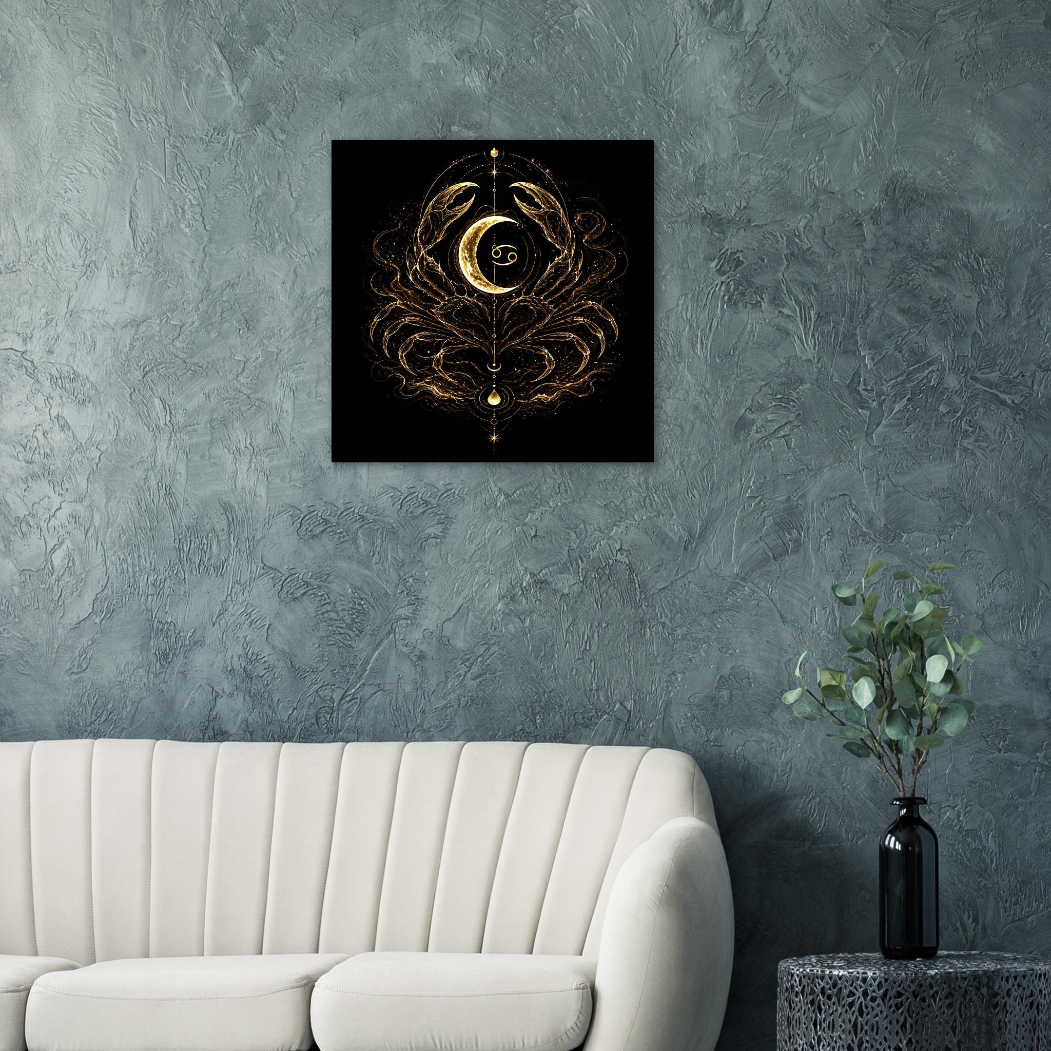 poster zodiacal cancer decoracion interior estilo minimalista