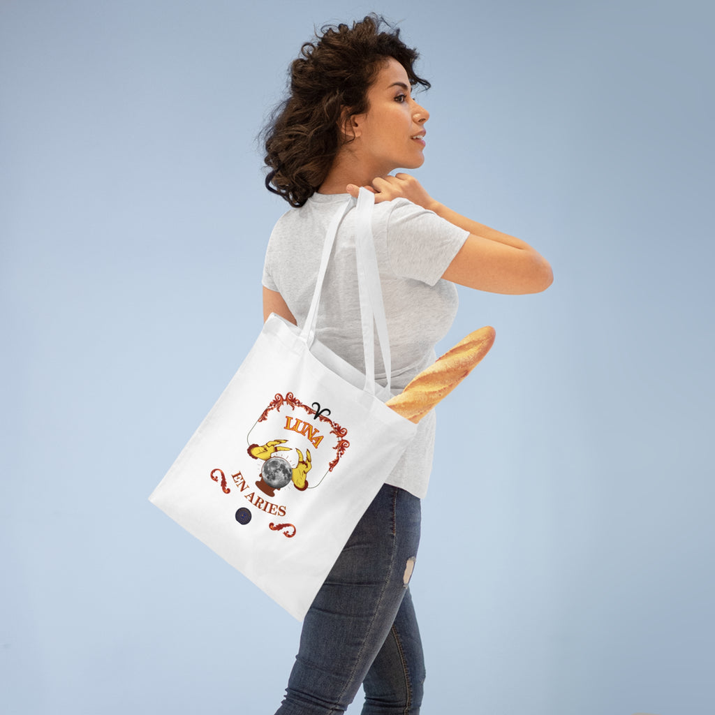 Bolso Tote Bag Luna en Aries | Astrología Zodíaco Astrálisis ♈