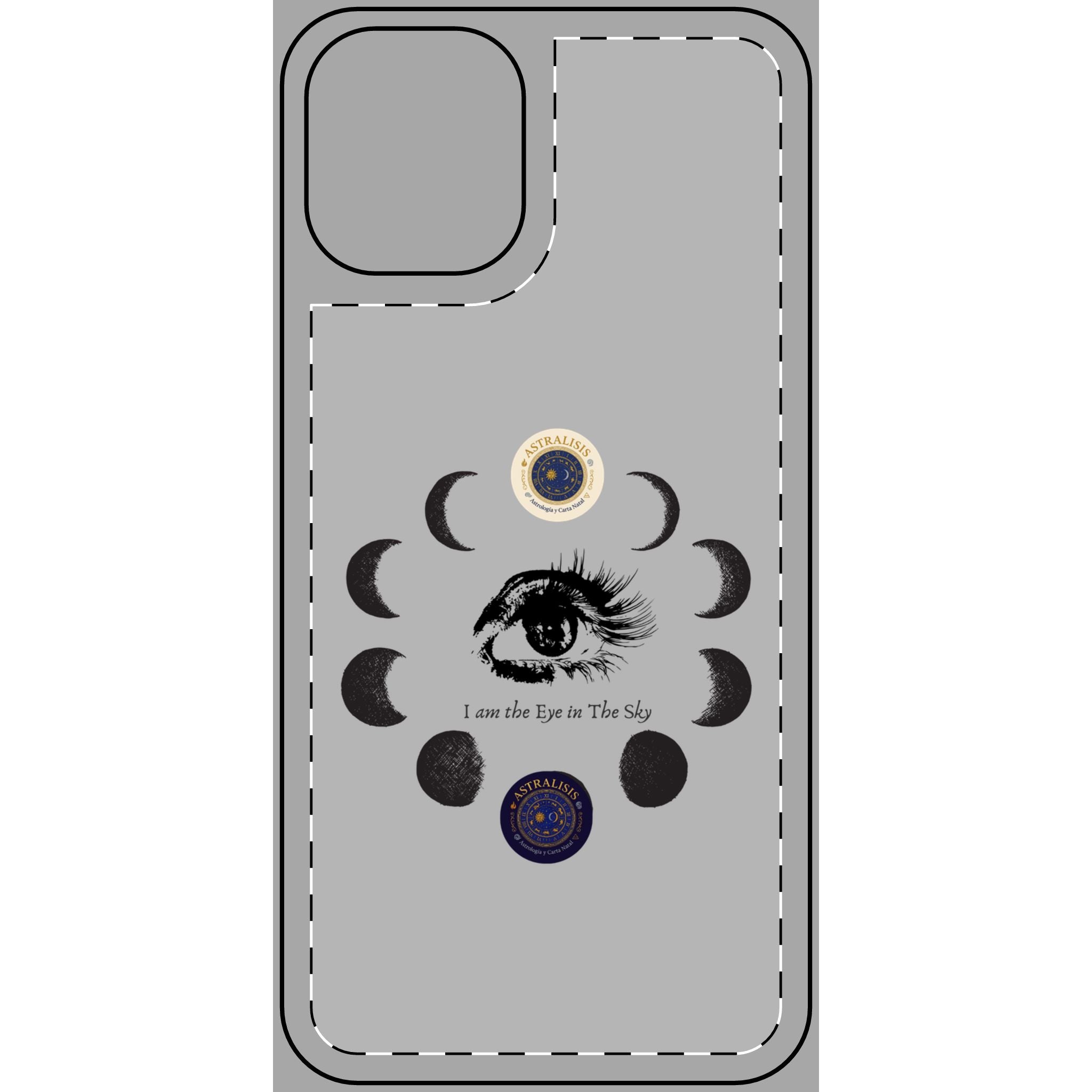 Carcasa Móvil ASTRALISIS DESIGN("I am the Eye in the Sky") Gris