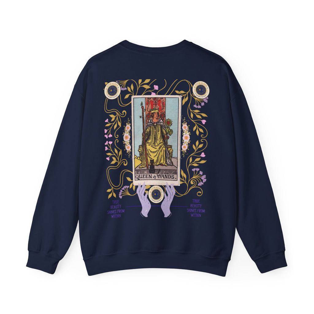 Sudadera Tarot Reina de Bastos – Sin Capucha | Astrálisis