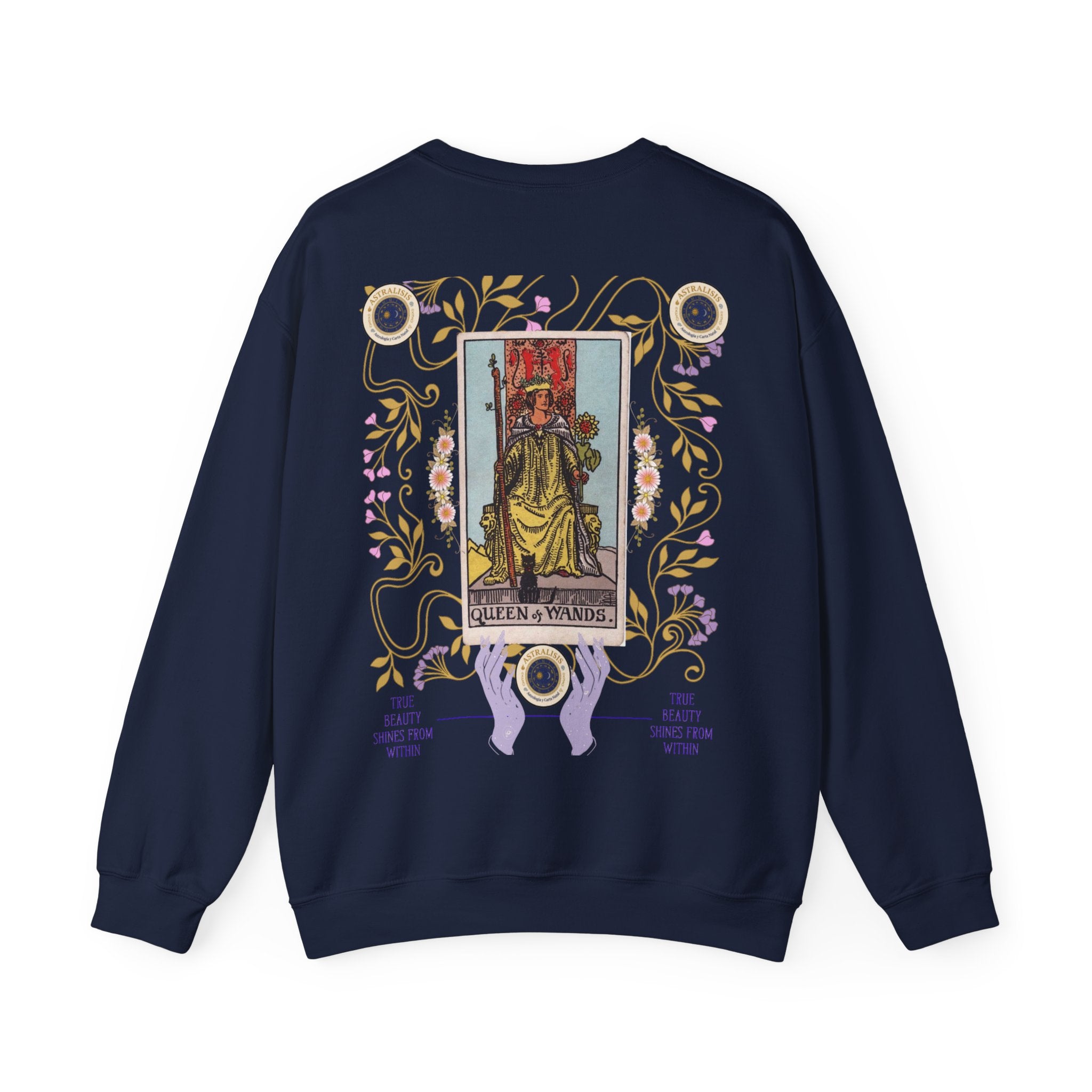 Sudadera Tarot Reina de Bastos – Sin Capucha | Astrálisis