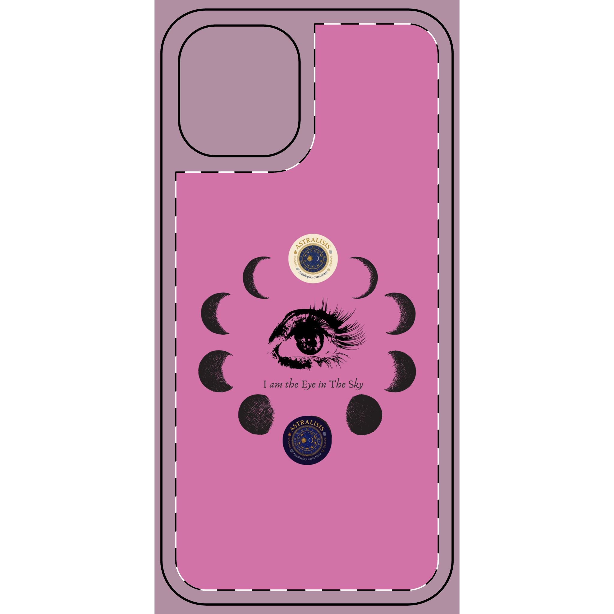 Carcasa Móvil Rosa ASTRALISIS DESIGN ("I am the Eye in the Sky")
