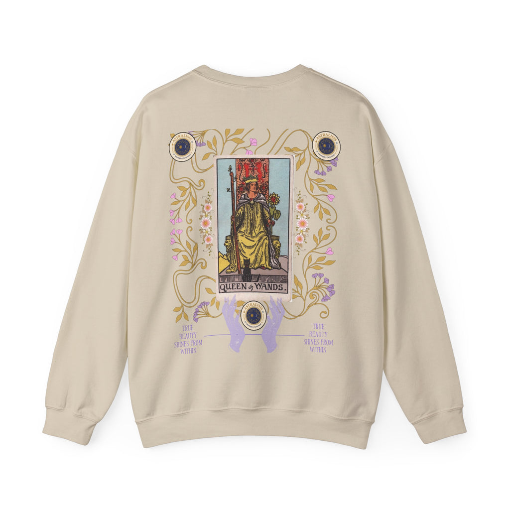 Sudadera Tarot Reina de Bastos – Sin Capucha | Astrálisis