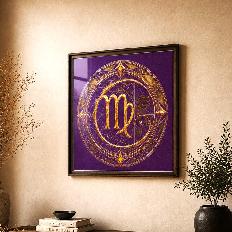 Poster Fine Art Virgo Áureo