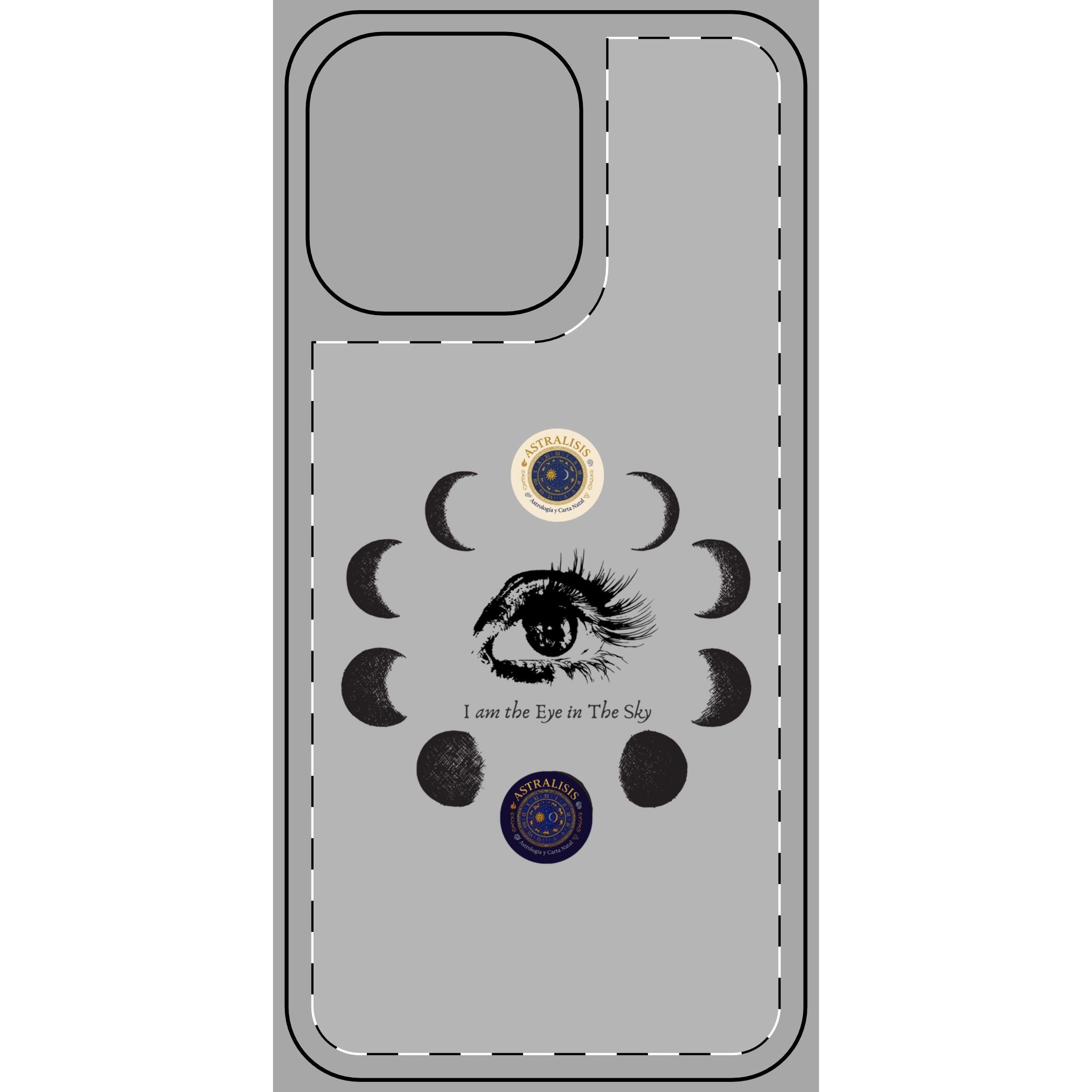 Carcasa Móvil ASTRALISIS DESIGN("I am the Eye in the Sky") Gris
