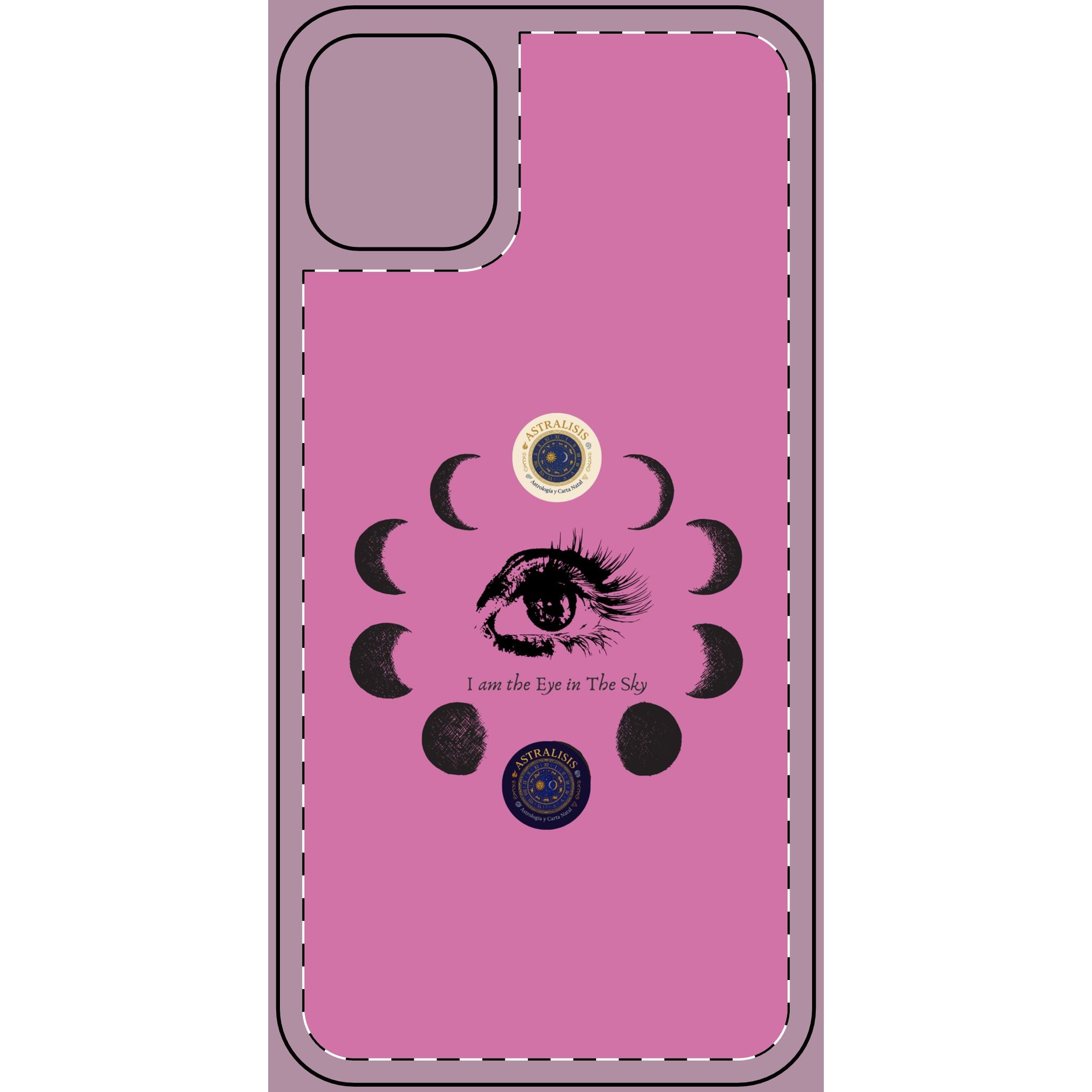 Carcasa Móvil Rosa ASTRALISIS DESIGN ("I am the Eye in the Sky")