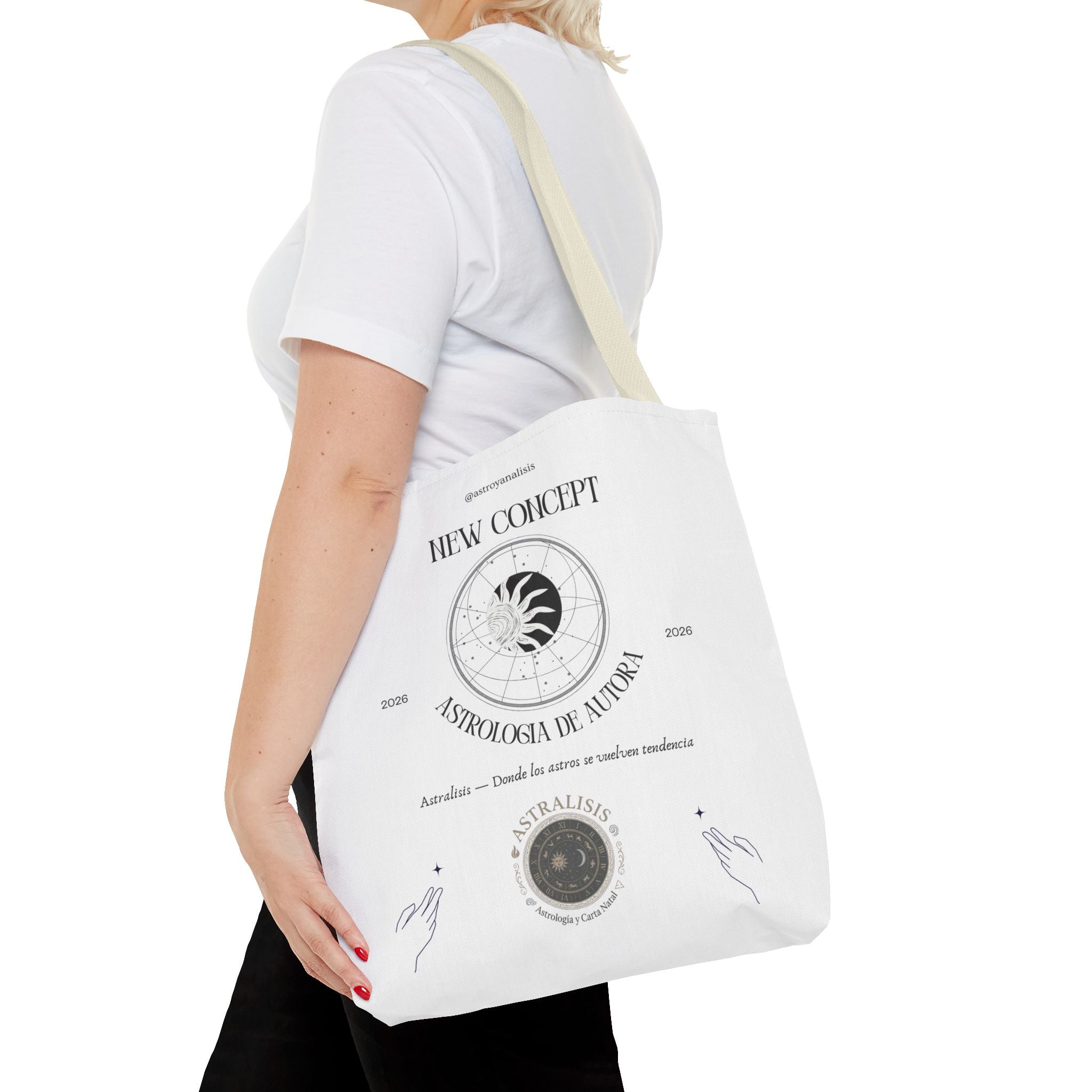 .Astrología de Autora Tote Bag — New Concept Astrology Canvas Tote