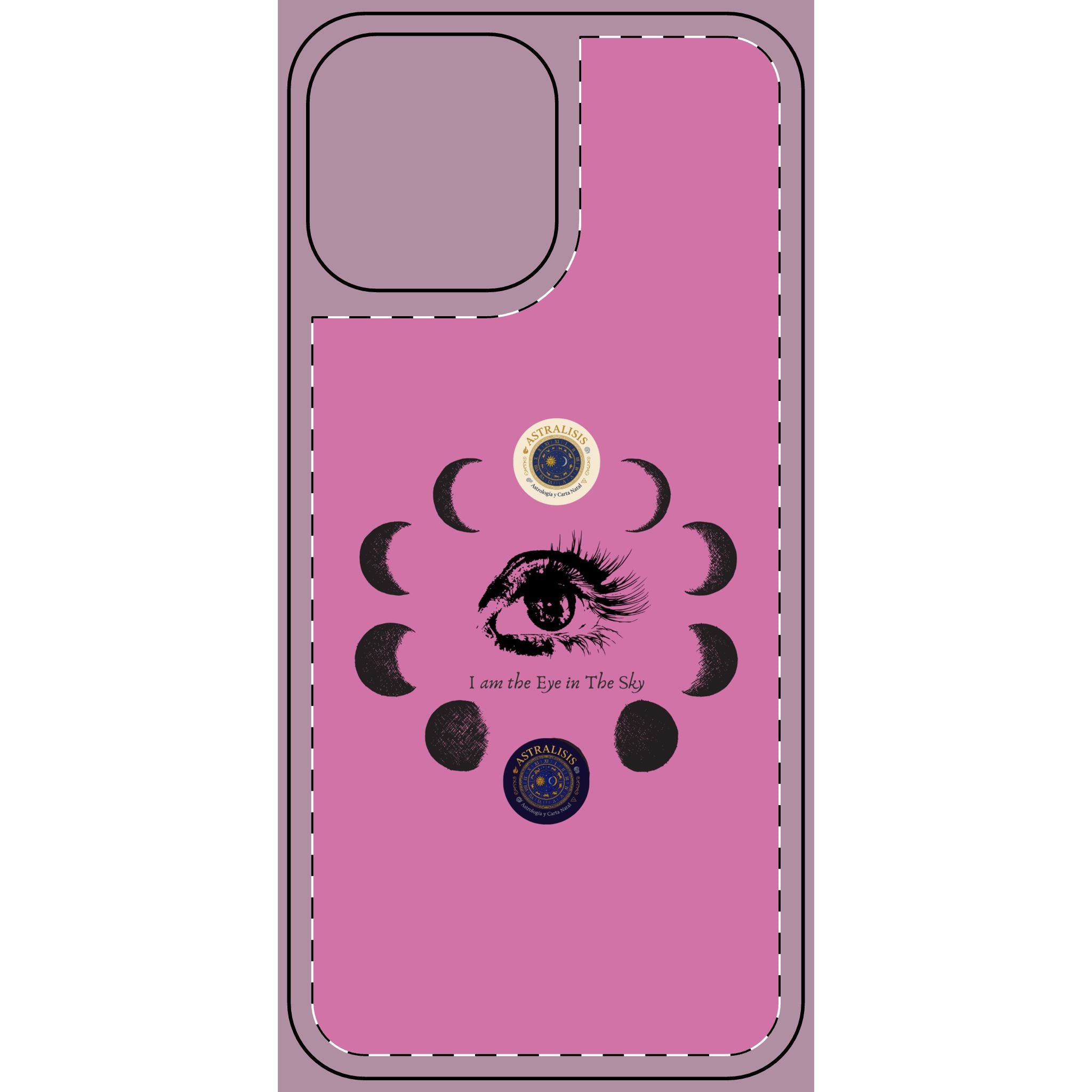 Carcasa Móvil Rosa ASTRALISIS DESIGN ("I am the Eye in the Sky")