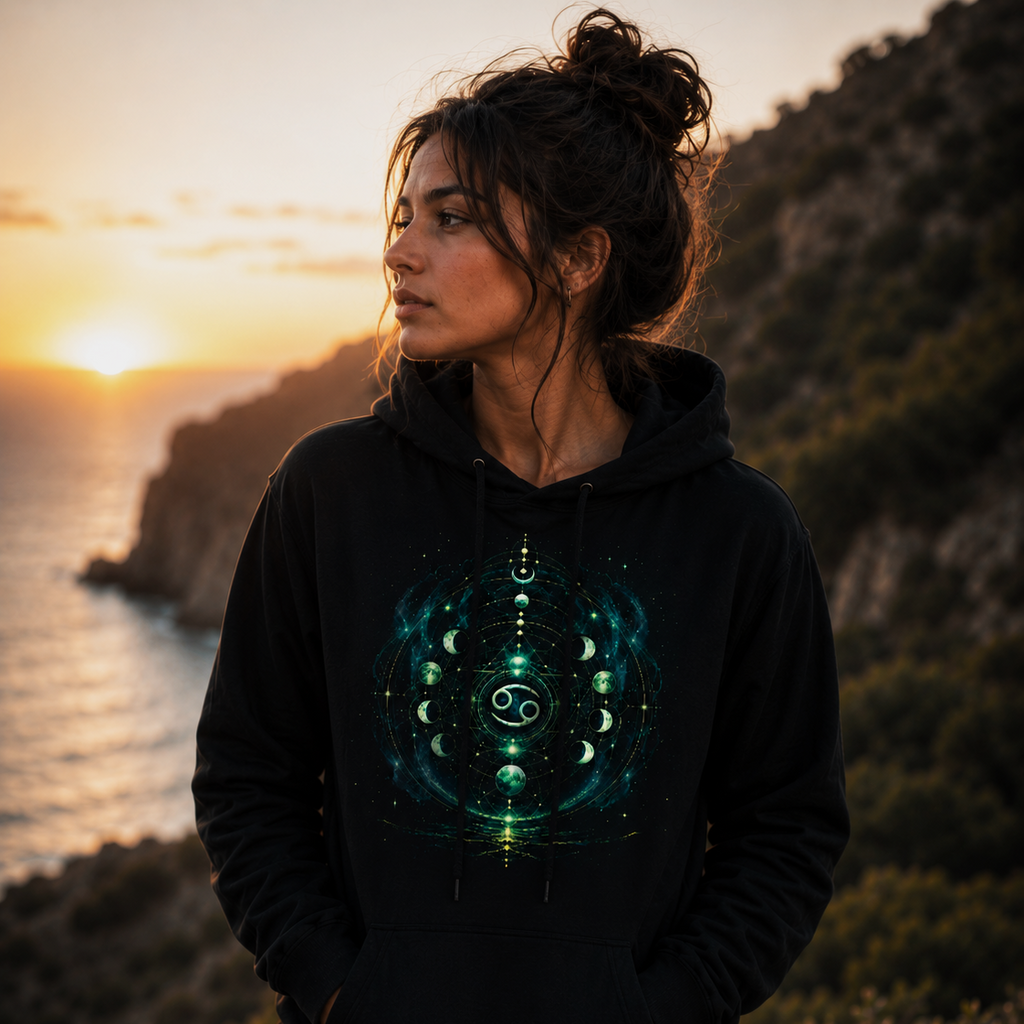 Hoodie negro Ciclos Cancerianos