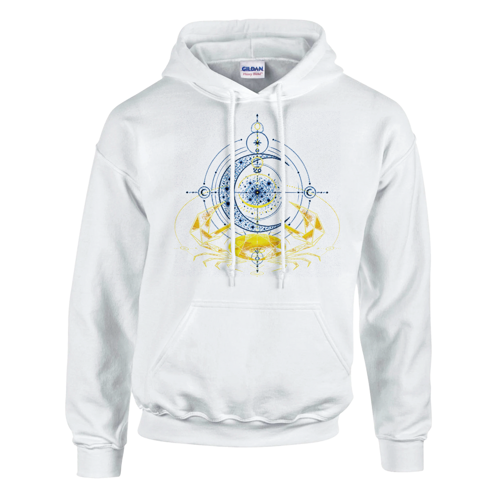 hoodie cancer dorado estilo luminoso minimalista