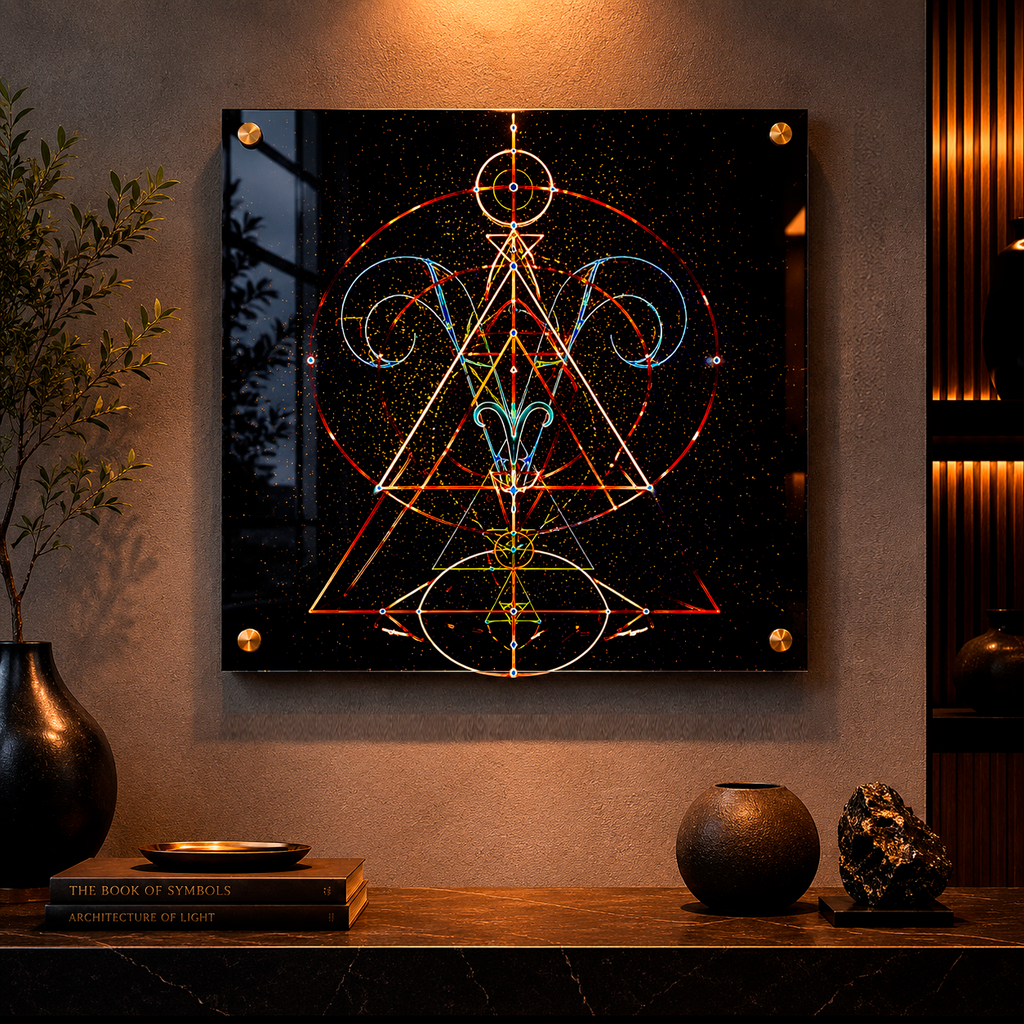 Wall art Aries premium inspirado en astrología simbólica