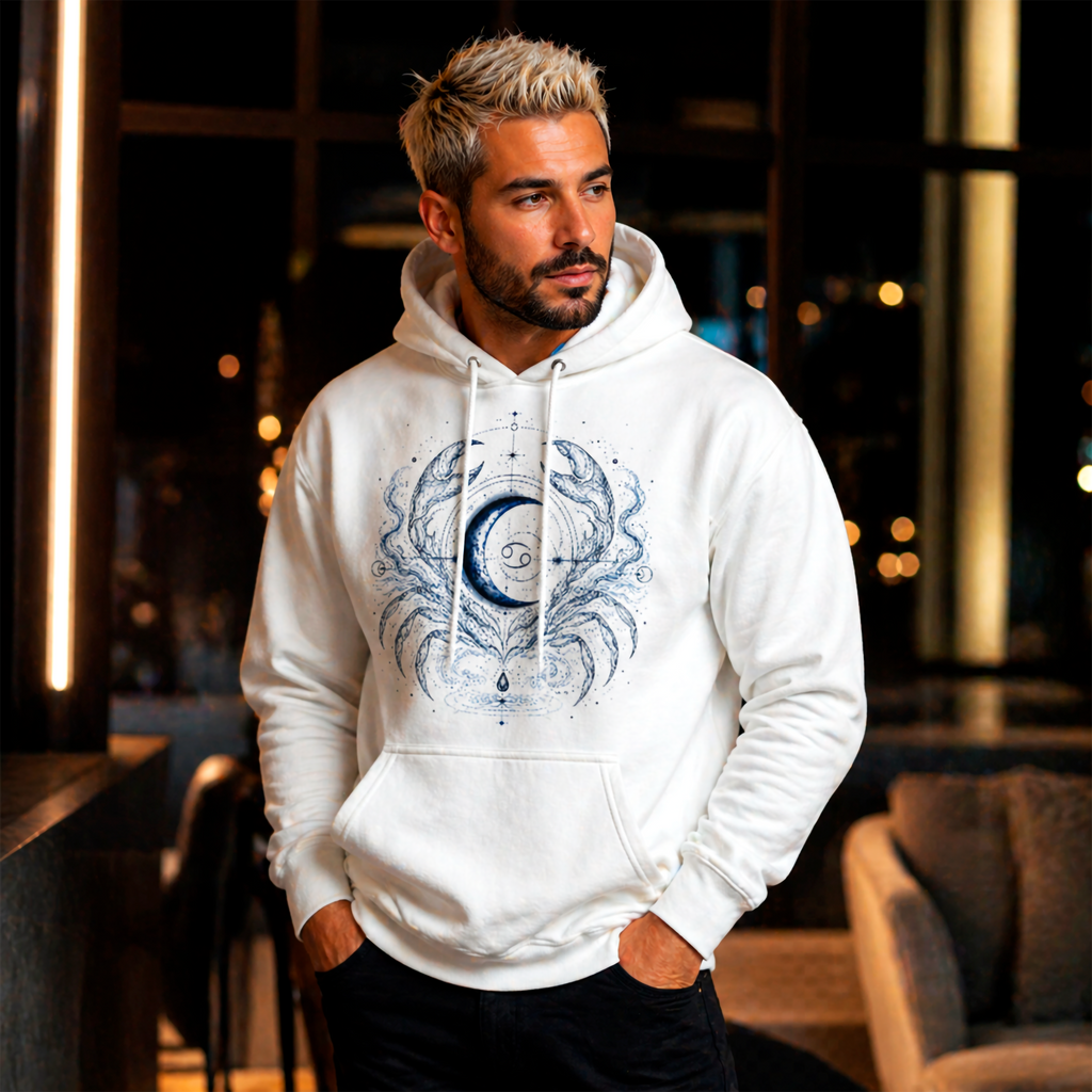 sudadera cancer blanca estilo editorial minimalista