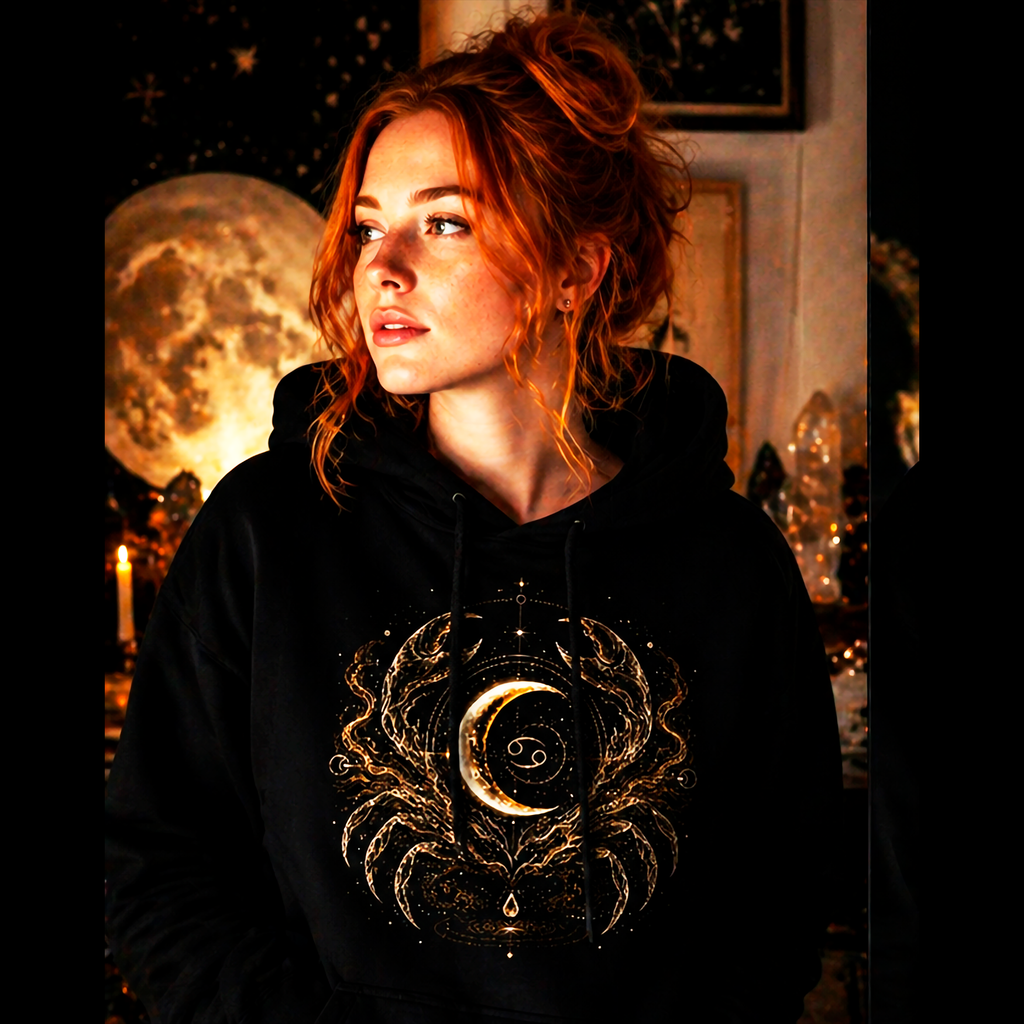 sudadera cancer negra estilo emocional nocturno