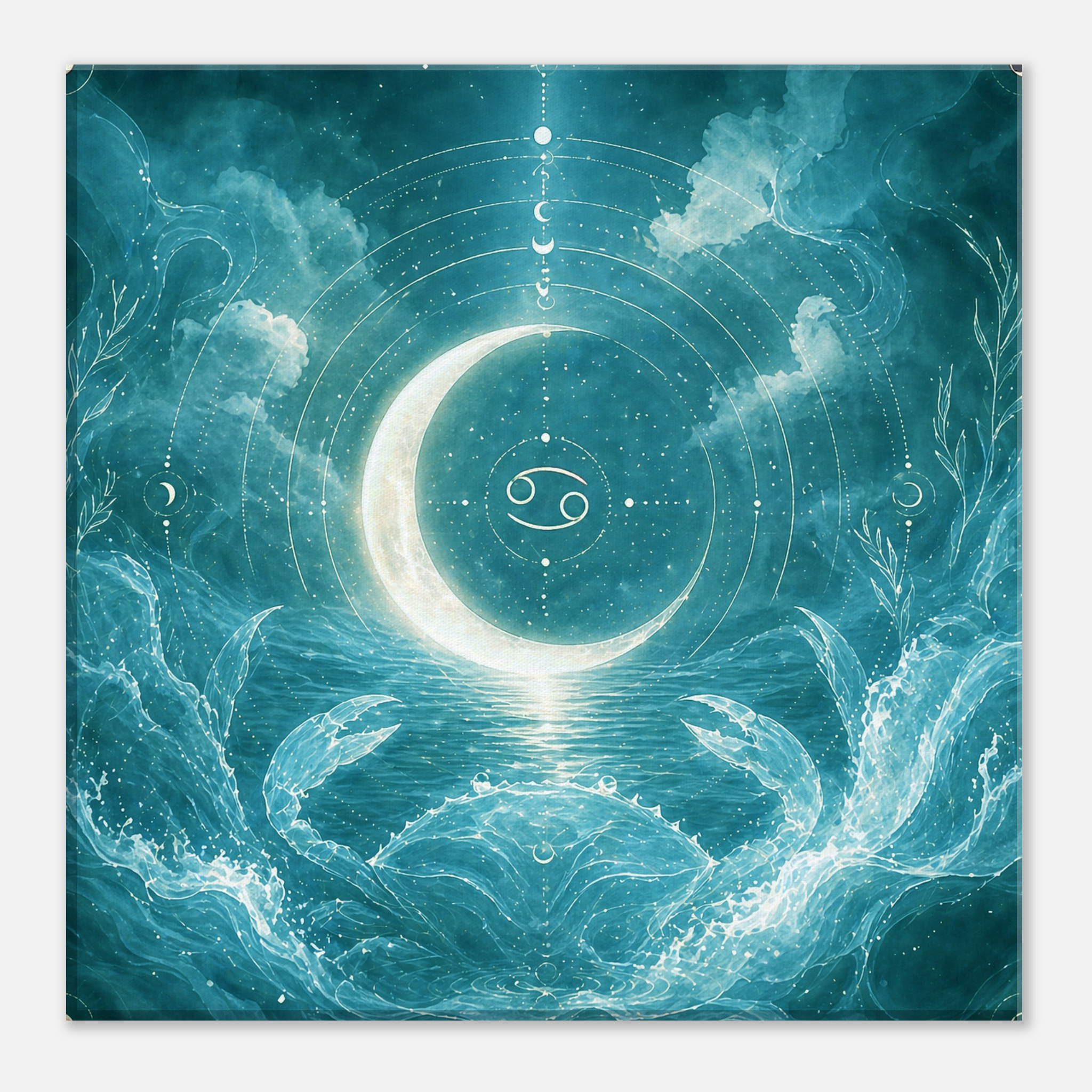 canvas zodiacal cancer detalle textura lienzo
