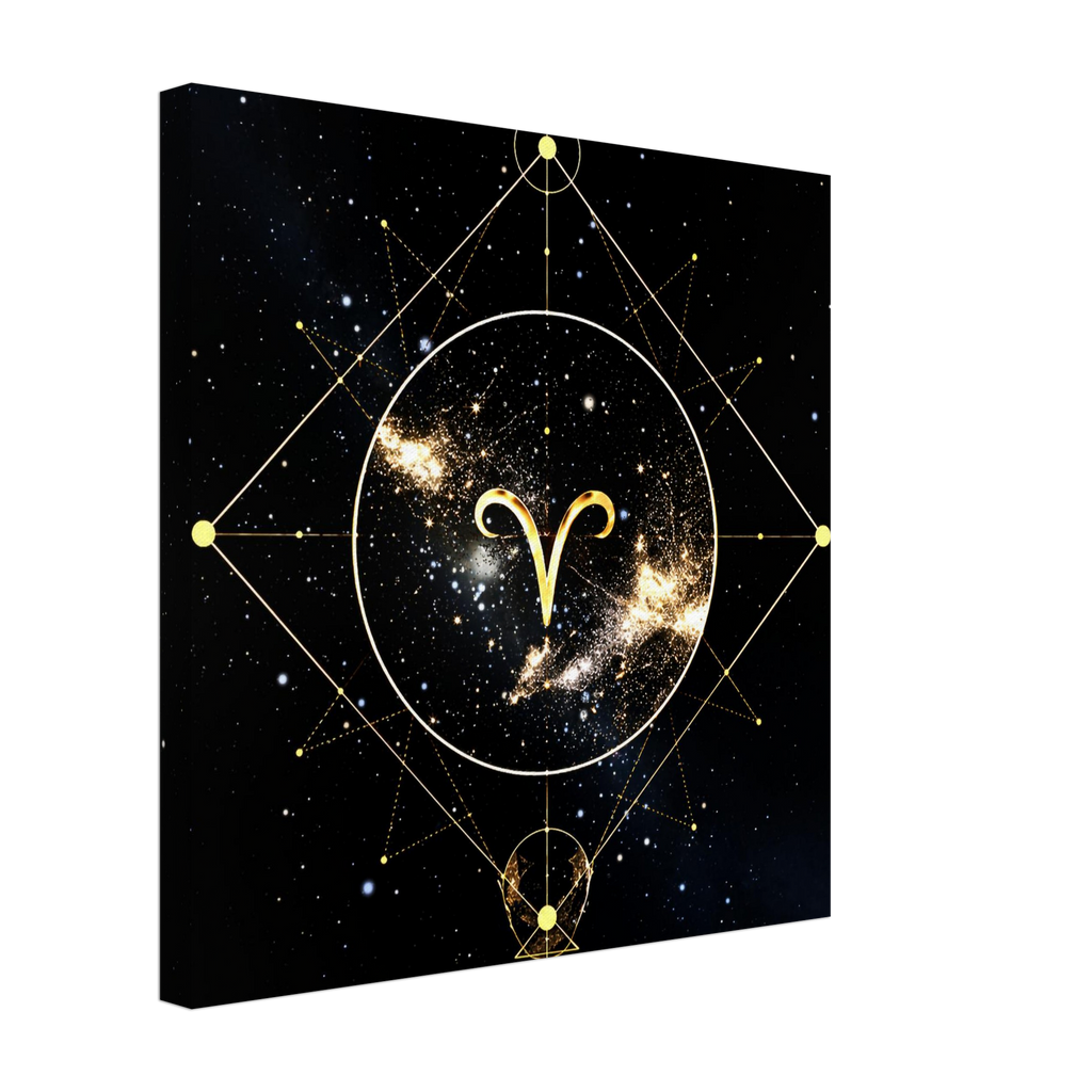 Wall art Aries inspirado en astrología simbólica moderna