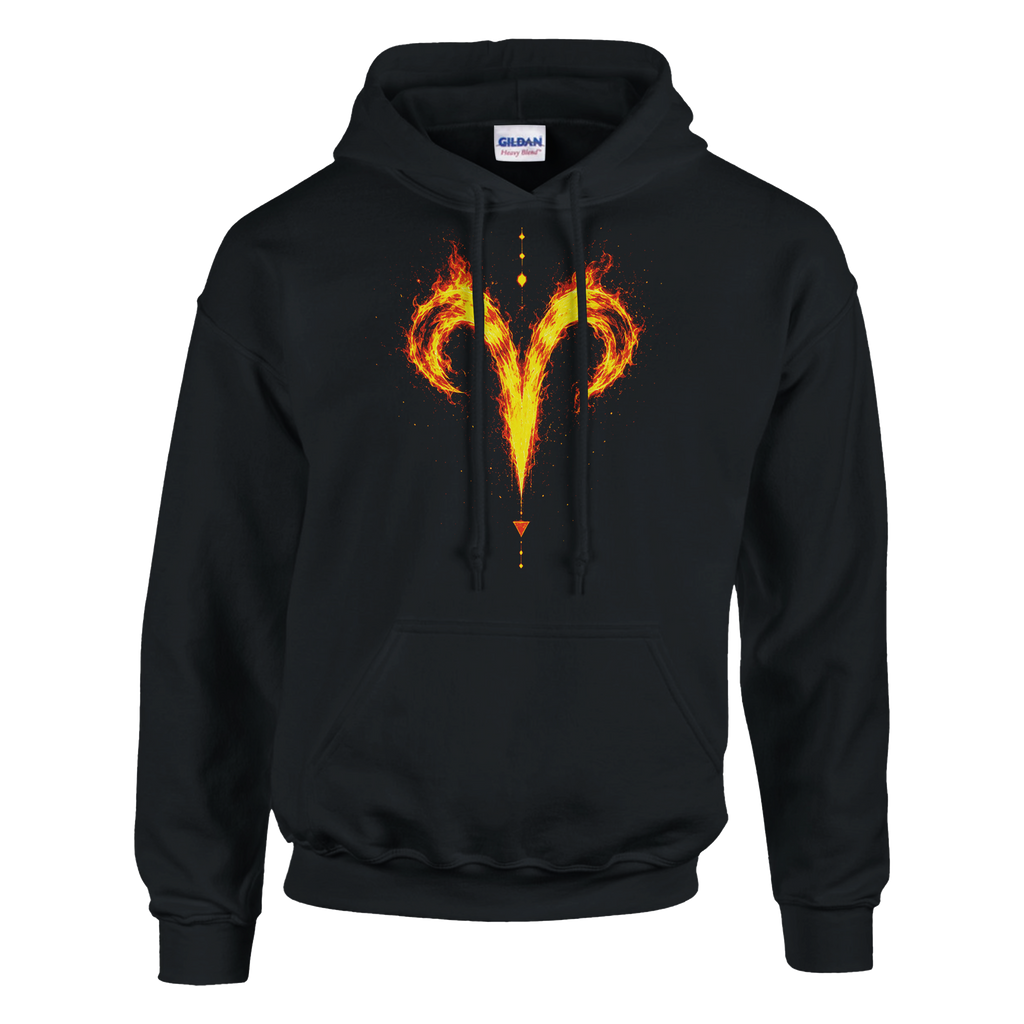 Sudadera negra Aries estilo urbano moderno