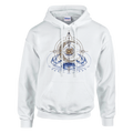 hoodie cancer azul y oro estilo limpio minimalista