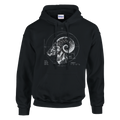 Sudadera negra Aries estilo urbano editorial
